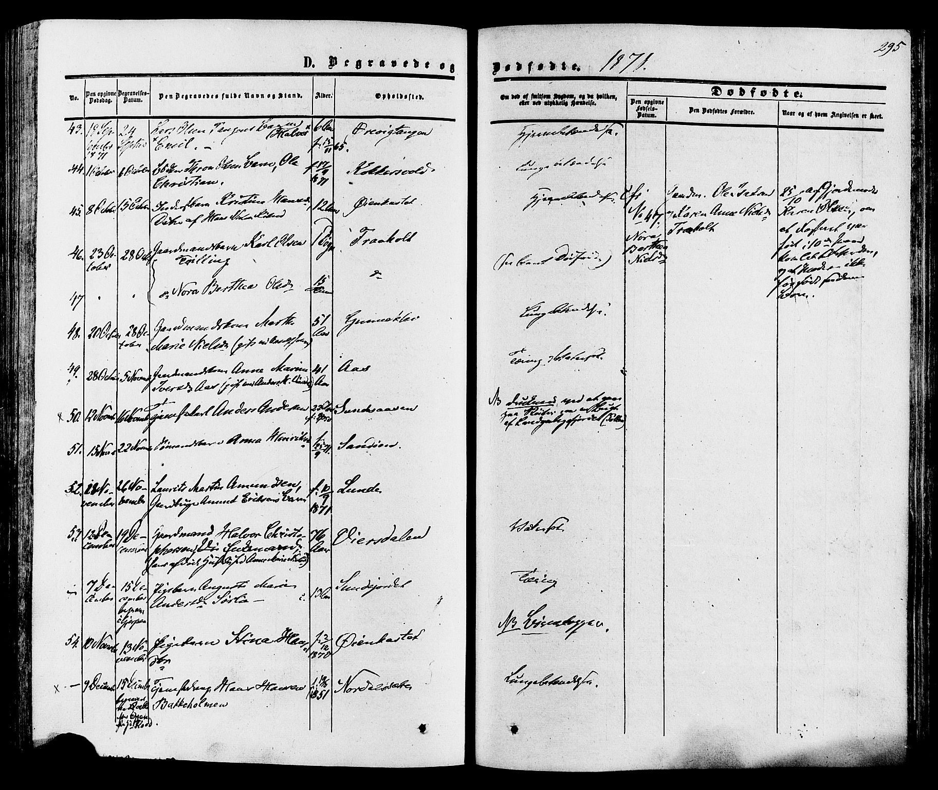 Eidanger kirkebøker, SAKO/A-261/F/Fa/L0010: Parish register (official) no. 10, 1859-1874, p. 295