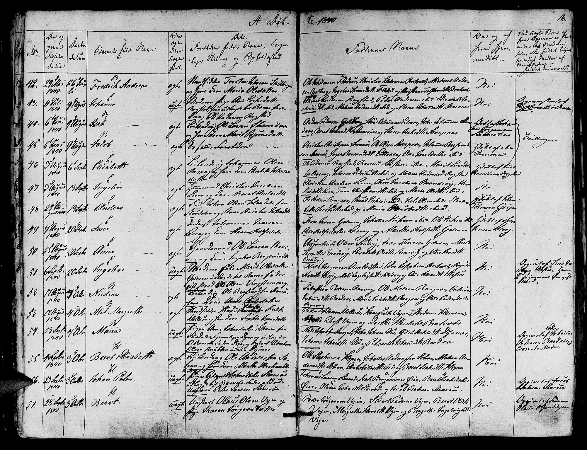 Ministerialprotokoller, klokkerbøker og fødselsregistre - Møre og Romsdal, AV/SAT-A-1454/581/L0936: Parish register (official) no. 581A04, 1836-1852, p. 16