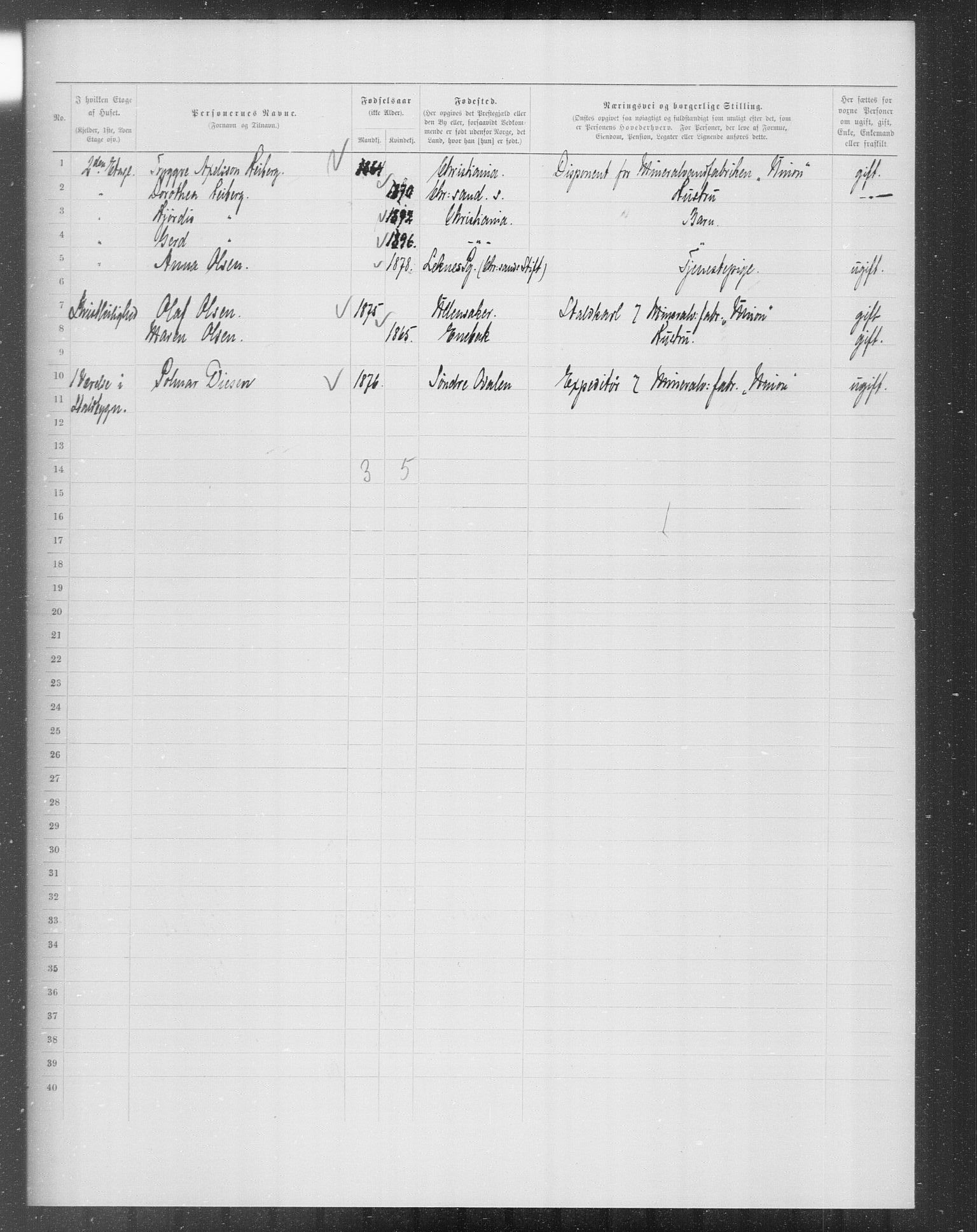 OBA, Municipal Census 1899 for Kristiania, 1899, p. 7579