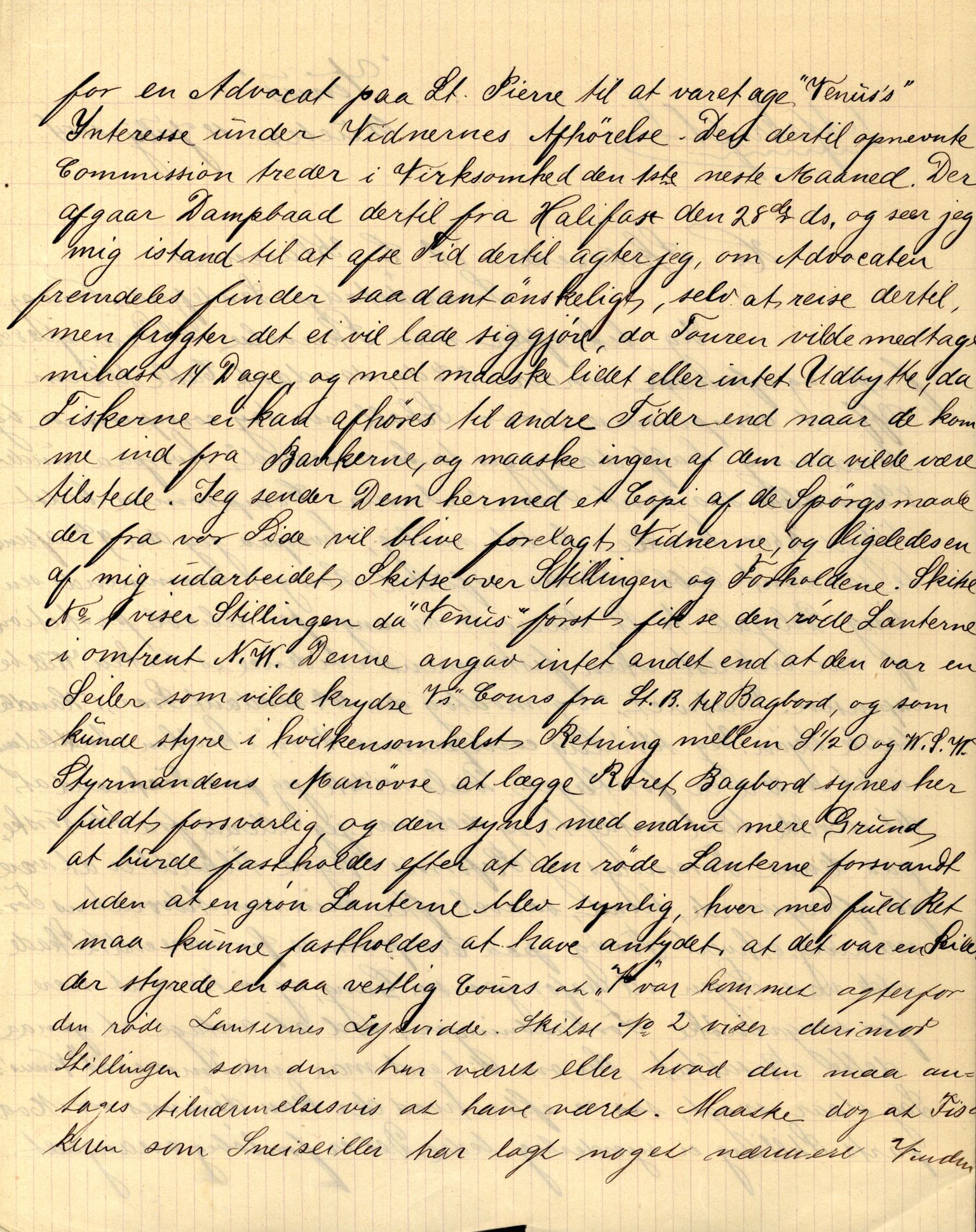 Pa 63 - Østlandske skibsassuranceforening, VEMU/A-1079/G/Ga/L0017/0014: Havaridokumenter / Petrus, Vera, Venus, Iphigenia, Jarlsberg, Harmonia, 1884, p. 38