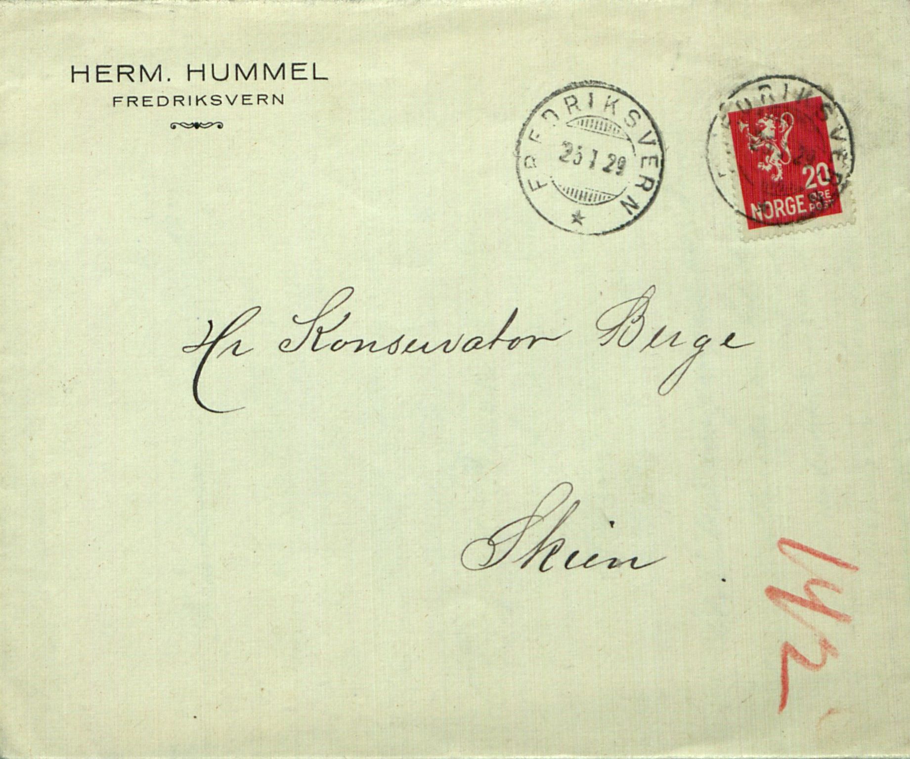 Rikard Berge, TEMU/TGM-A-1003/F/L0017/0016: 551-599 / 566 Notisbokblad og brev til Rikard Berge, 1910-1950, p. 142