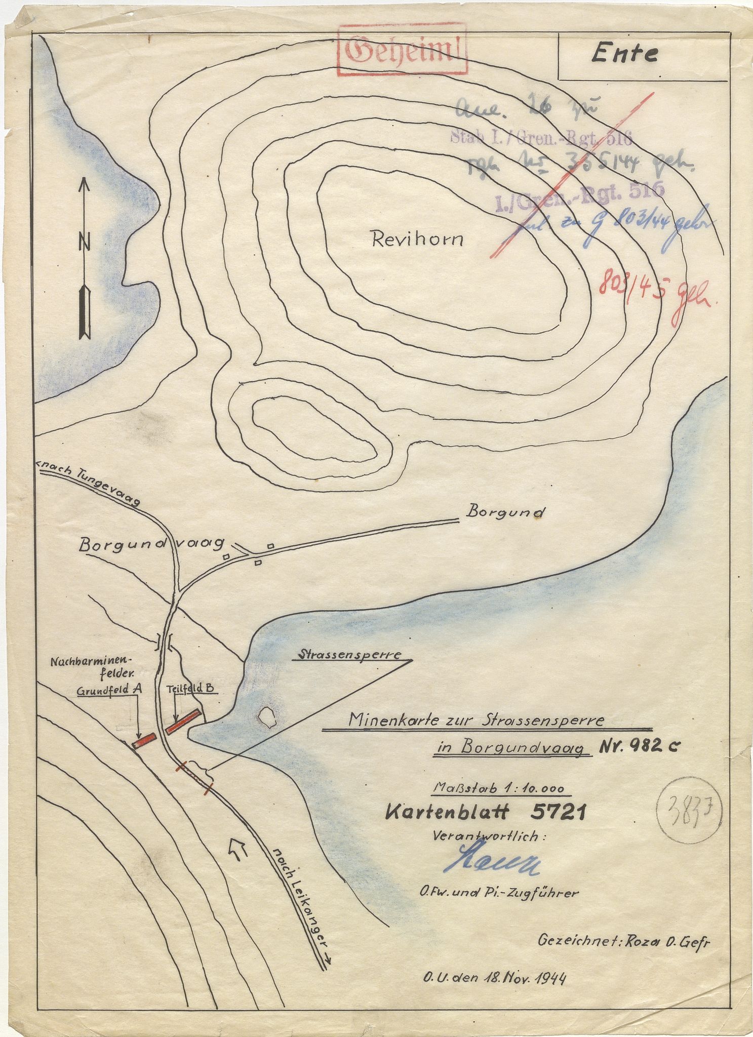 Distriktskommando Vestlandet - DKV, AV/SAB-A-100376/018/T/Ta/Tab/Tabb/L0022: Lnr: 371-387, Feltnr. 5623-1h - 5722/3/1g, Stryn - Straumshavn, 1942-1945, p. 25