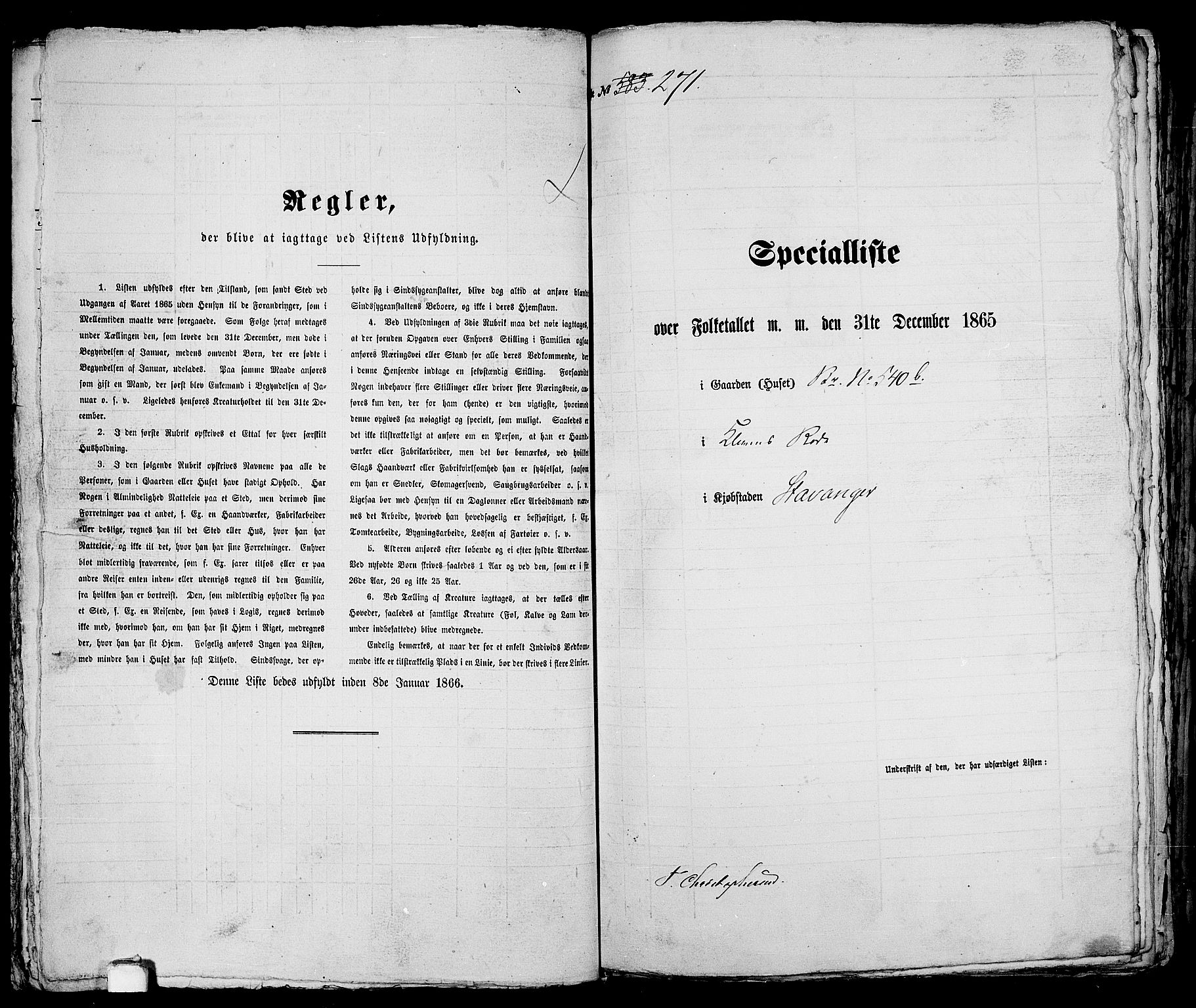 RA, 1865 census for Stavanger, 1865, p. 570