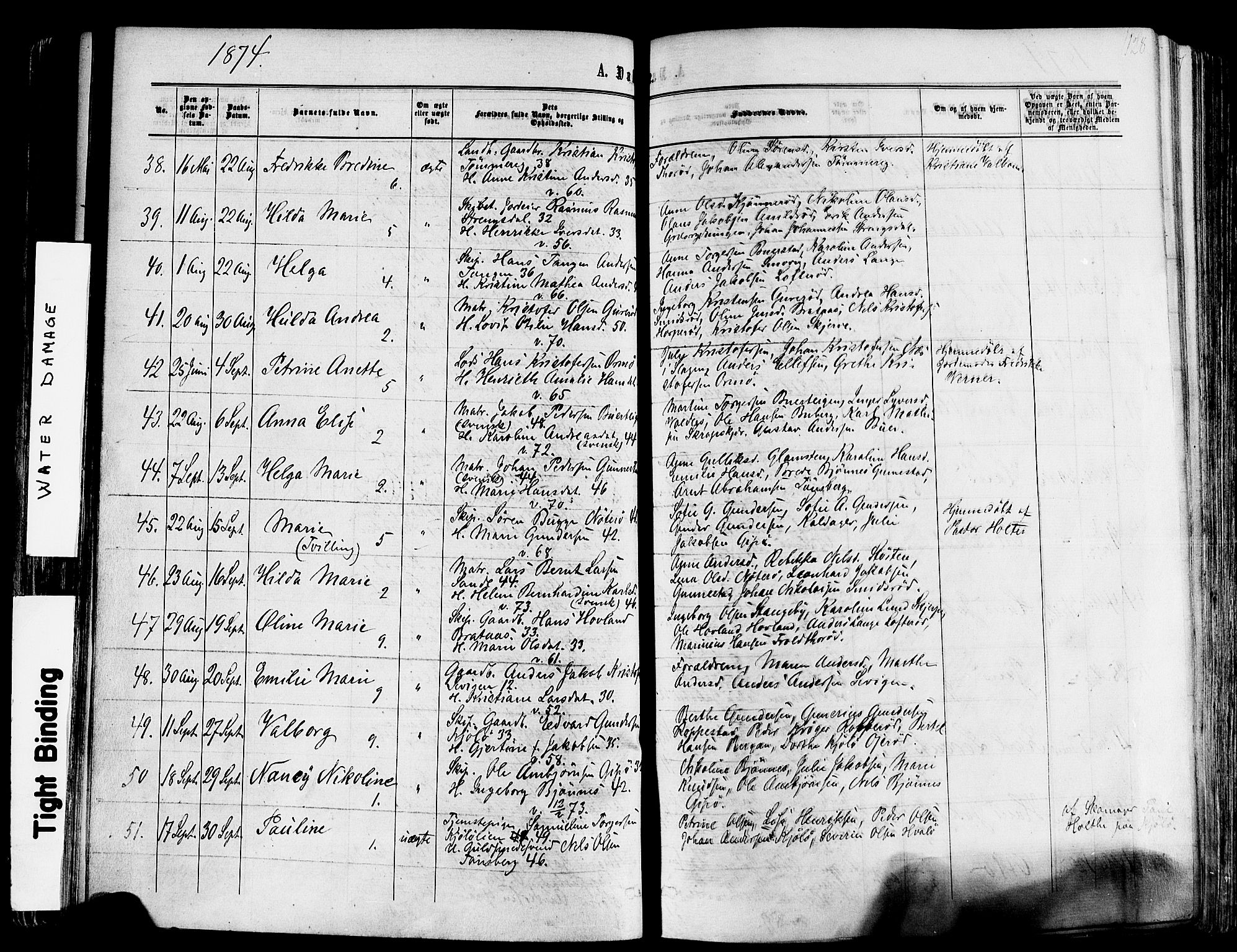 Nøtterøy kirkebøker, SAKO/A-354/F/Fa/L0007: Parish register (official) no. I 7, 1865-1877, p. 128