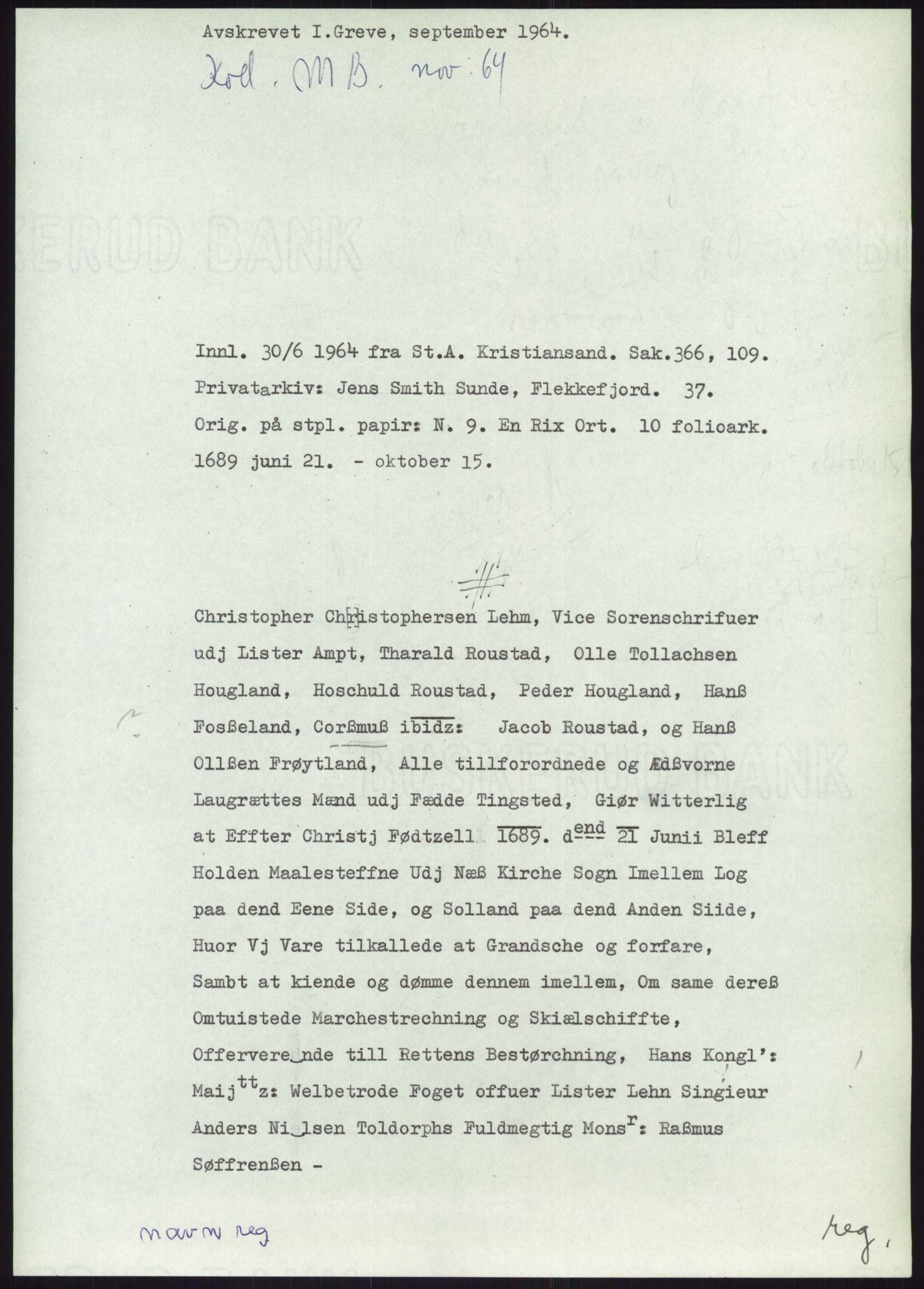 Samlinger til kildeutgivelse, Diplomavskriftsamlingen, AV/RA-EA-4053/H/Ha, p. 3391