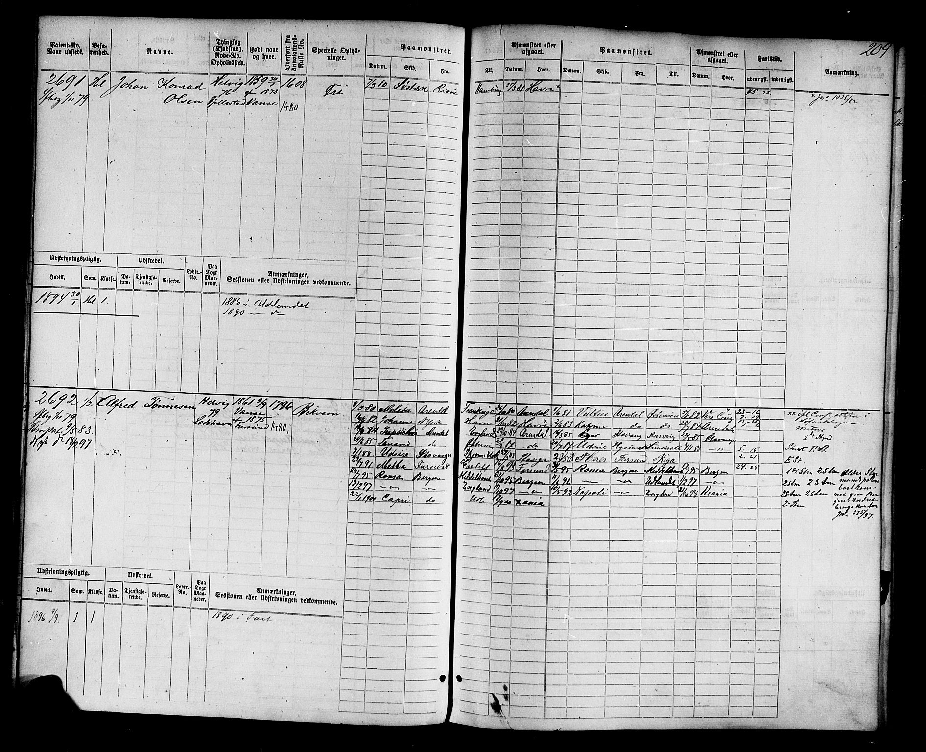 Farsund mønstringskrets, AV/SAK-2031-0017/F/Fb/L0004: Hovedrulle nr 2275-3040, M-7, 1875-1915, p. 217