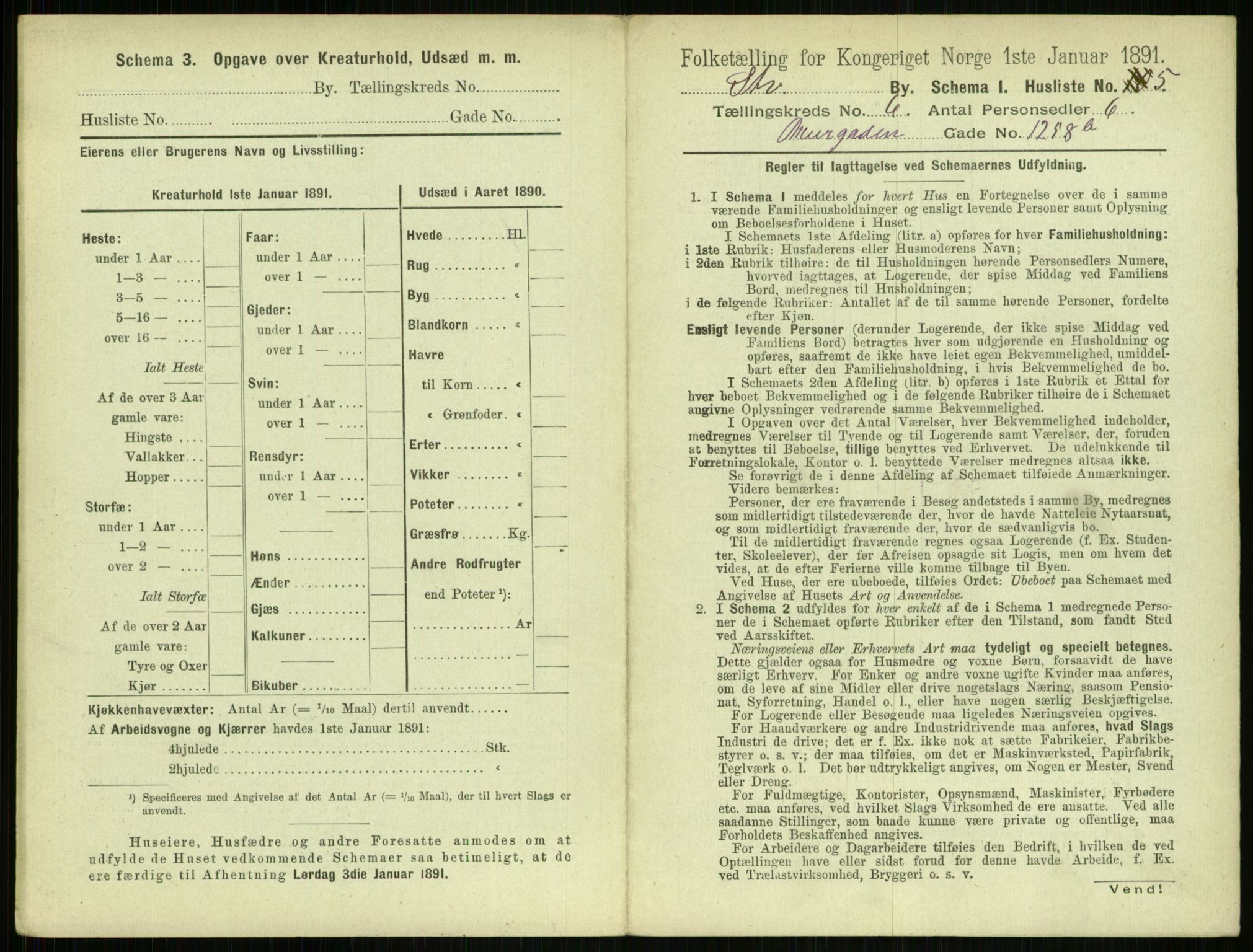 RA, 1891 census for 1103 Stavanger, 1891, p. 1089