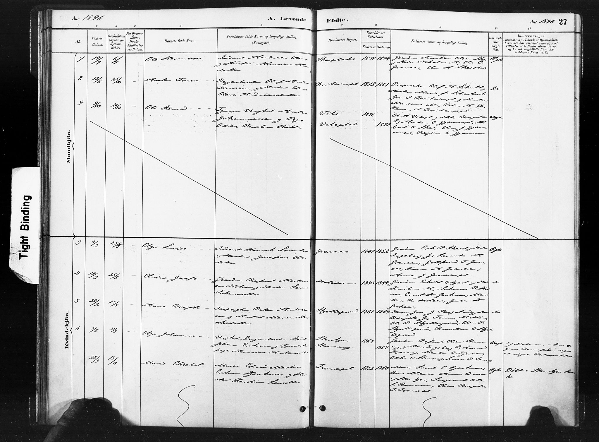 Ministerialprotokoller, klokkerbøker og fødselsregistre - Nord-Trøndelag, AV/SAT-A-1458/736/L0361: Parish register (official) no. 736A01, 1884-1906, p. 27