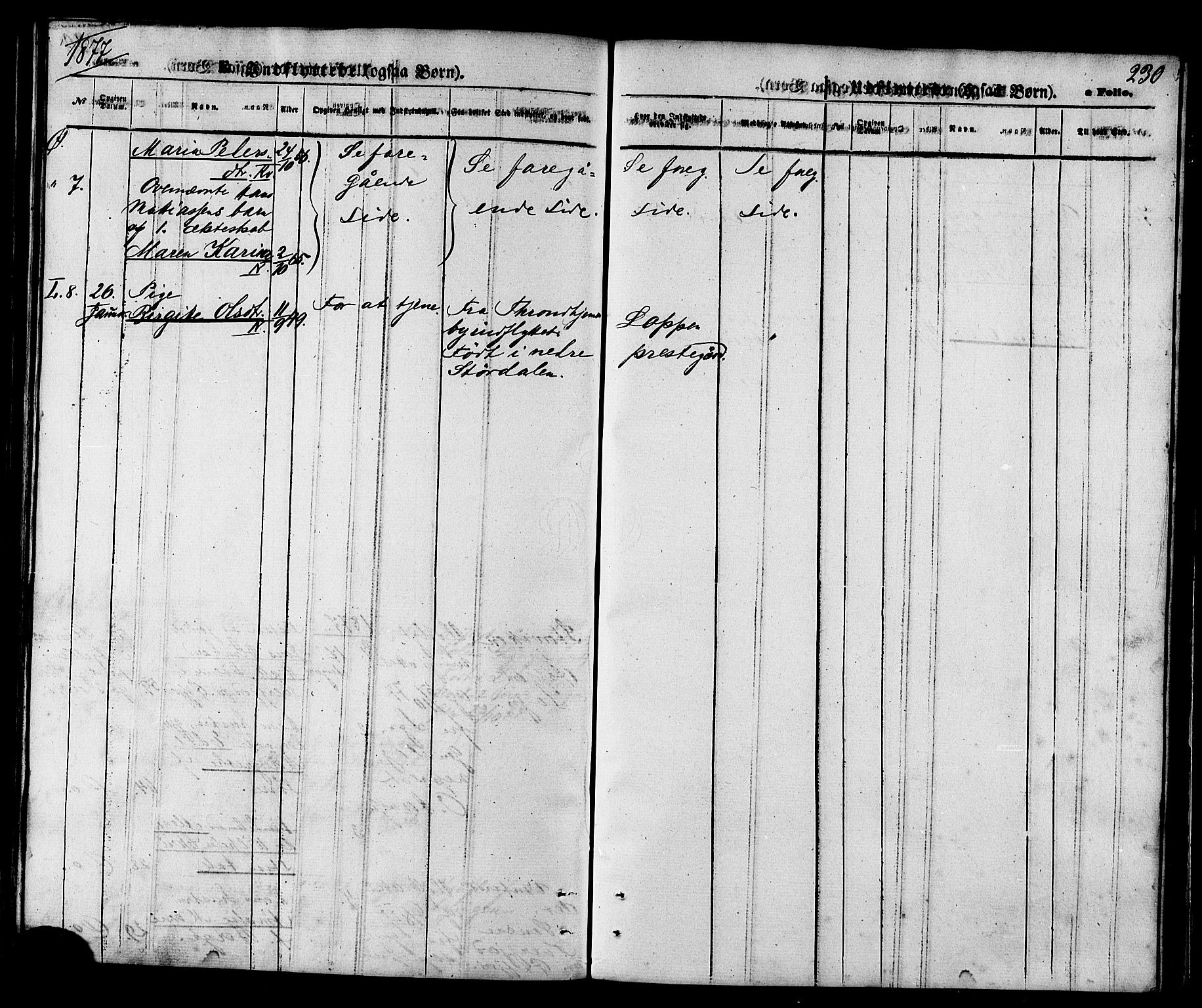 Loppa sokneprestkontor, SATØ/S-1339/H/Ha/L0005kirke: Parish register (official) no. 5, 1869-1878, p. 230