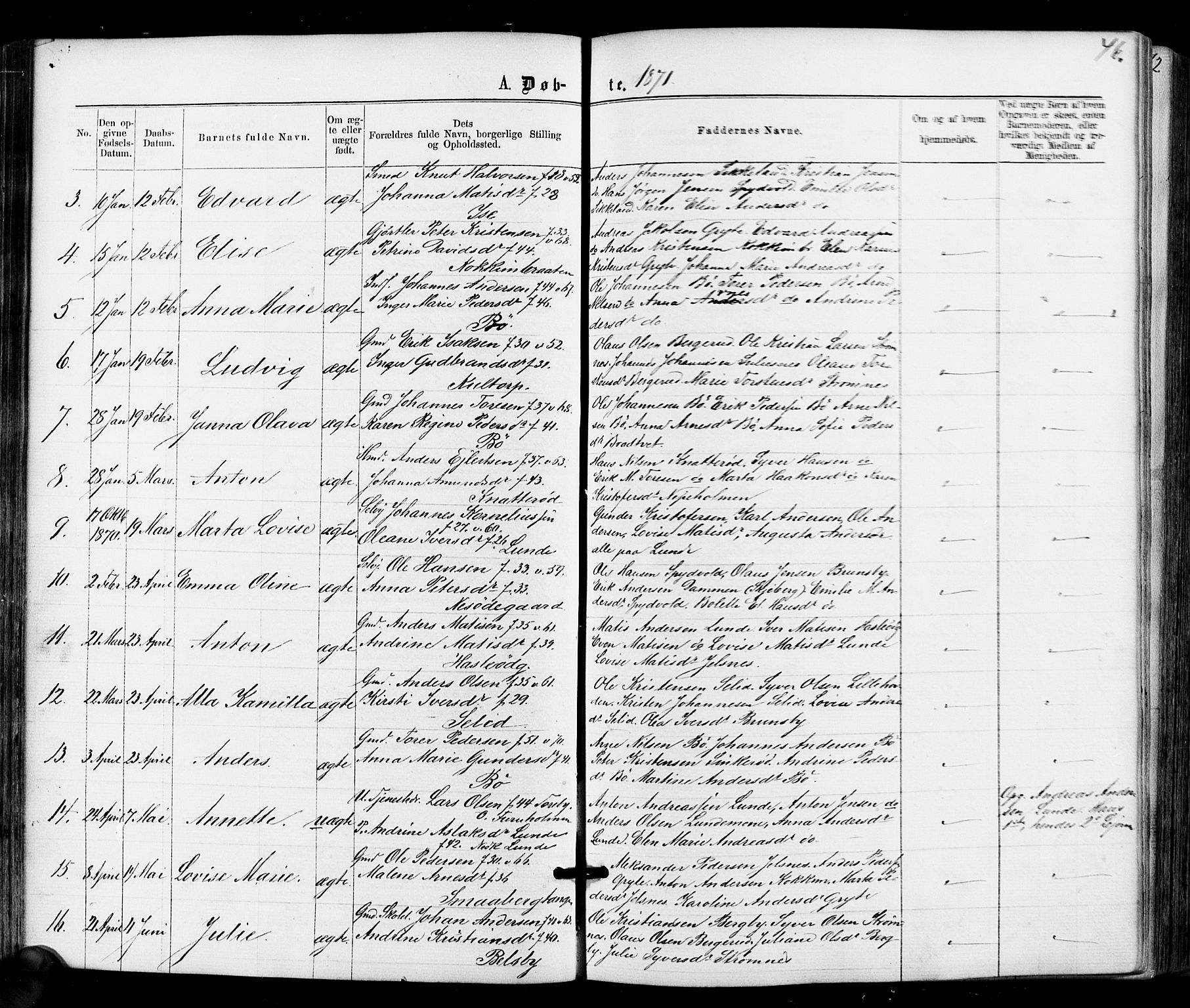 Varteig prestekontor Kirkebøker, SAO/A-10447a/F/Fa/L0001: Parish register (official) no. 1, 1861-1877, p. 46