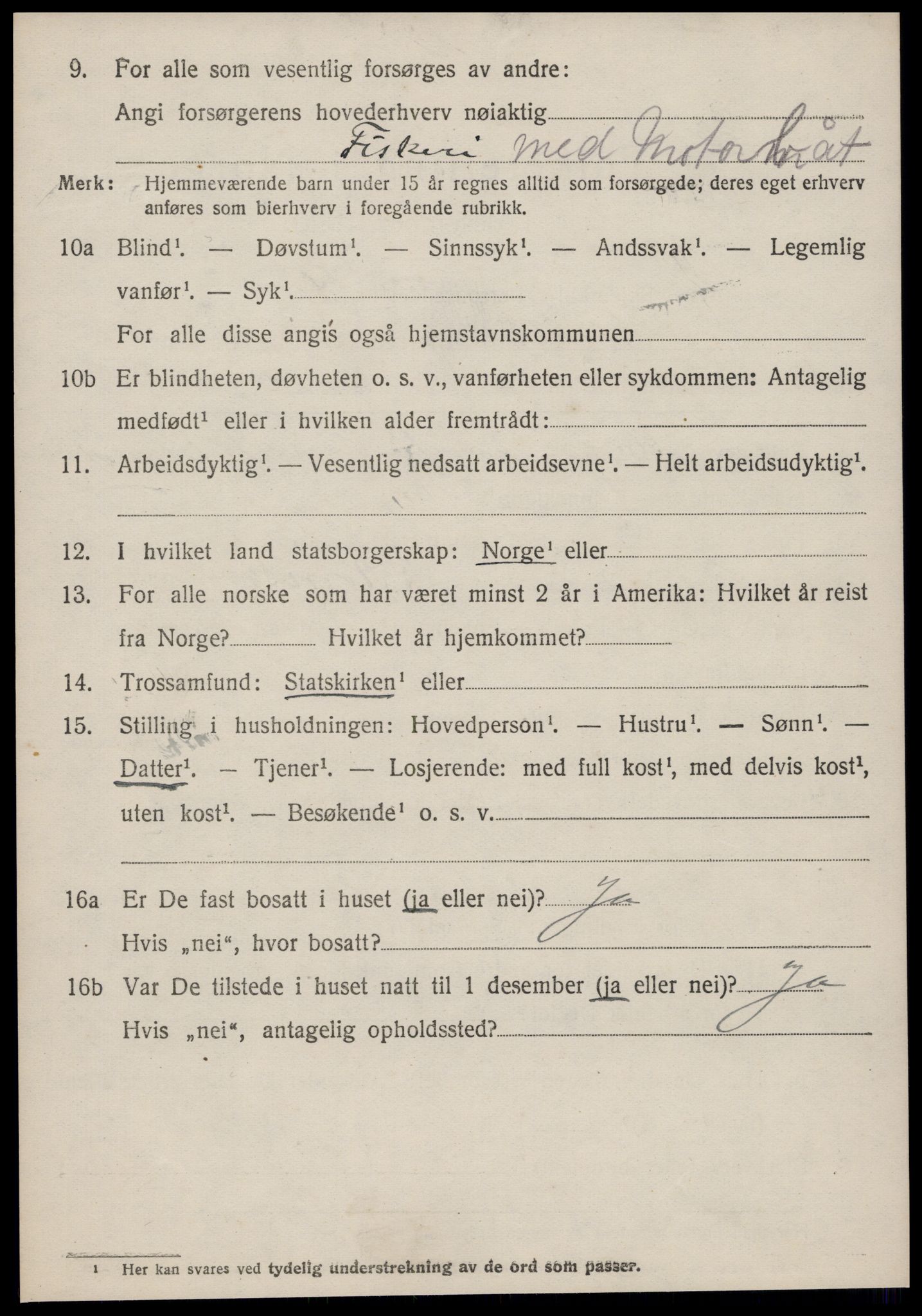 SAT, 1920 census for Kornstad, 1920, p. 3952