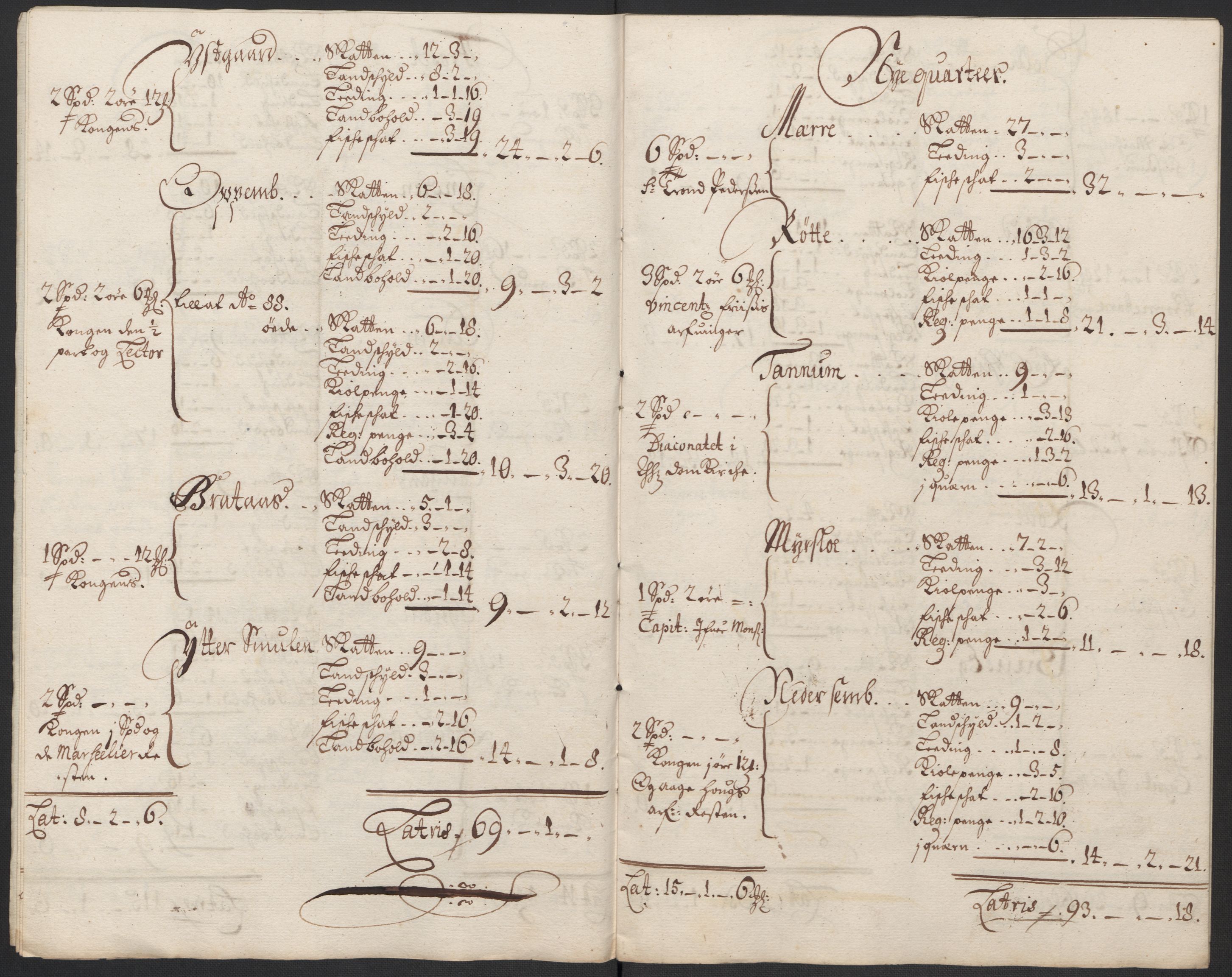 Rentekammeret inntil 1814, Reviderte regnskaper, Fogderegnskap, AV/RA-EA-4092/R63/L4310: Fogderegnskap Inderøy, 1698-1699, p. 365