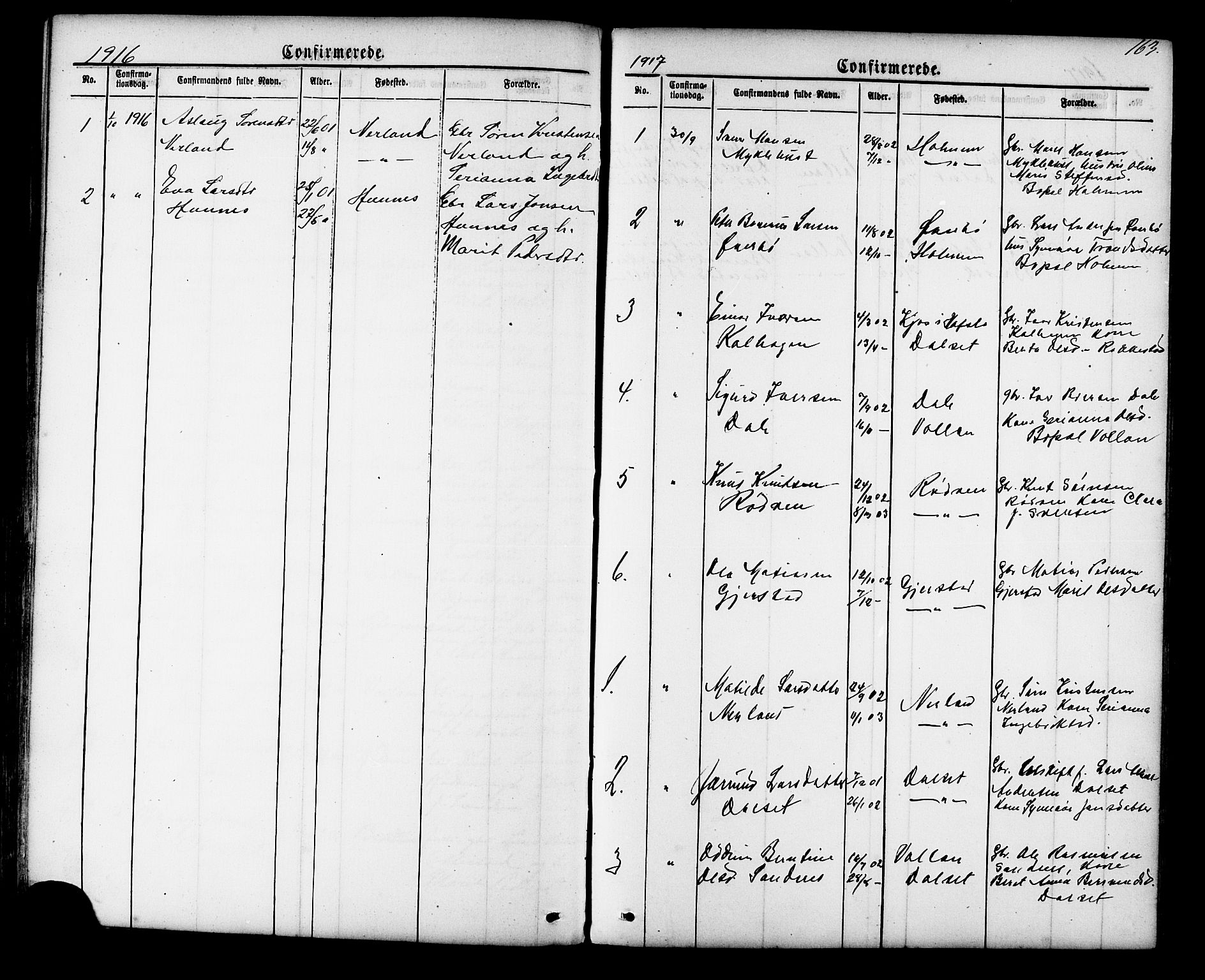 Ministerialprotokoller, klokkerbøker og fødselsregistre - Møre og Romsdal, SAT/A-1454/548/L0614: Parish register (copy) no. 548C02, 1867-1917, p. 163