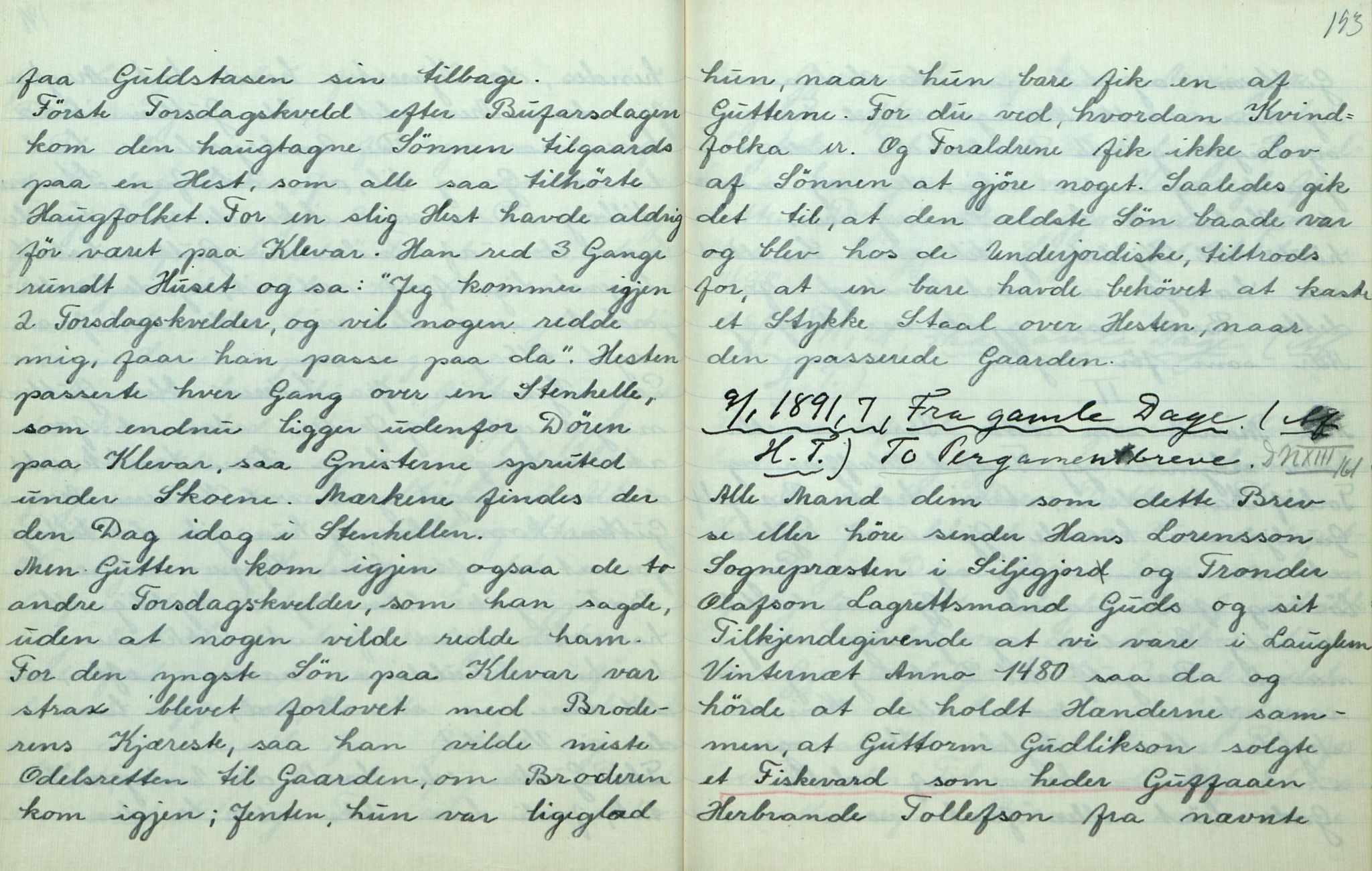 Rikard Berge, TEMU/TGM-A-1003/F/L0013/0018: 451-470 / 468 H. etc. Tvedten i "Fremskr." 1885-91, 1943-1944, p. 192-193