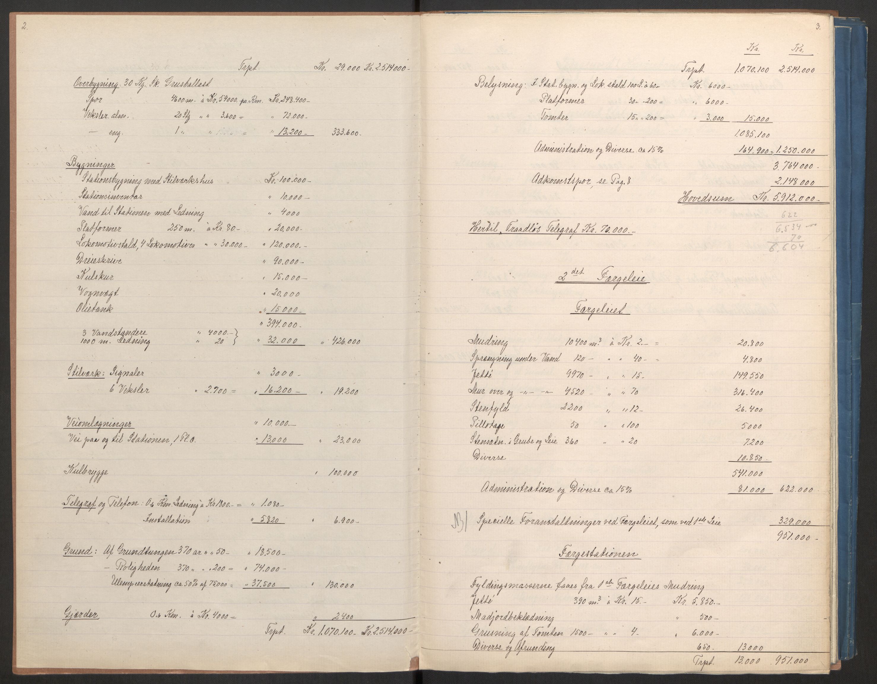 Norges Statsbaner, Baneavdelingen B, AV/RA-S-1619/1/F/Fa/L0042: NORGE-JYLLAND, 1920, p. 9