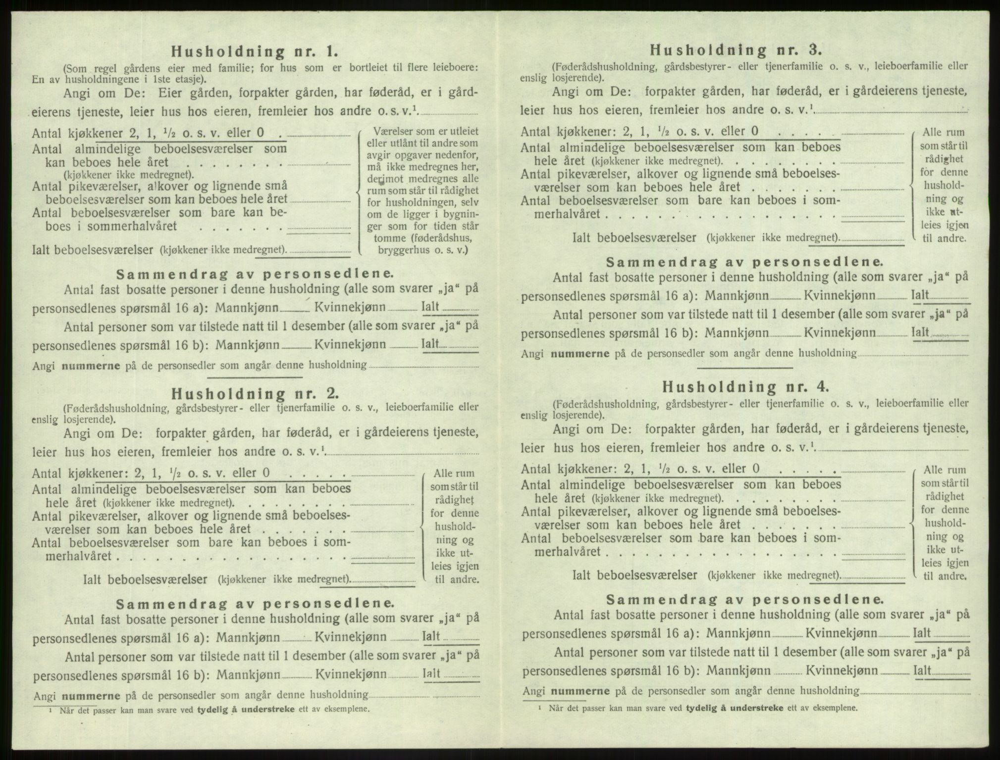 SAB, 1920 census for Fjaler, 1920, p. 292