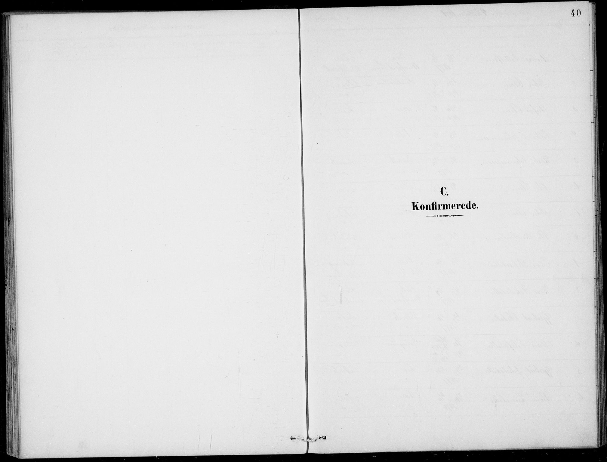Vik sokneprestembete, SAB/A-81501: Parish register (official) no. C  2, 1891-1910, p. 40
