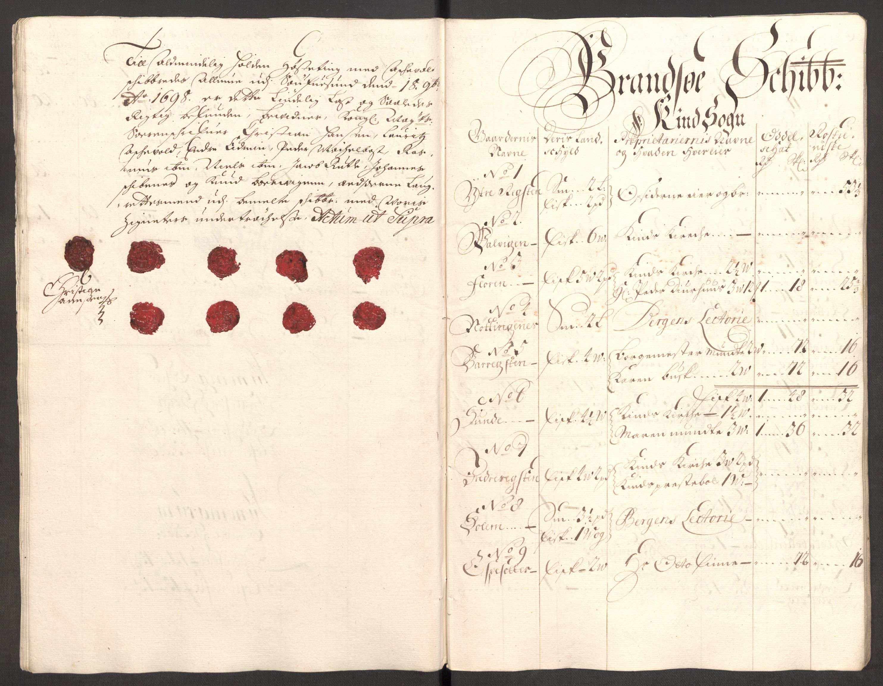 Rentekammeret inntil 1814, Reviderte regnskaper, Fogderegnskap, AV/RA-EA-4092/R53/L3423: Fogderegnskap Sunn- og Nordfjord, 1697-1698, p. 230