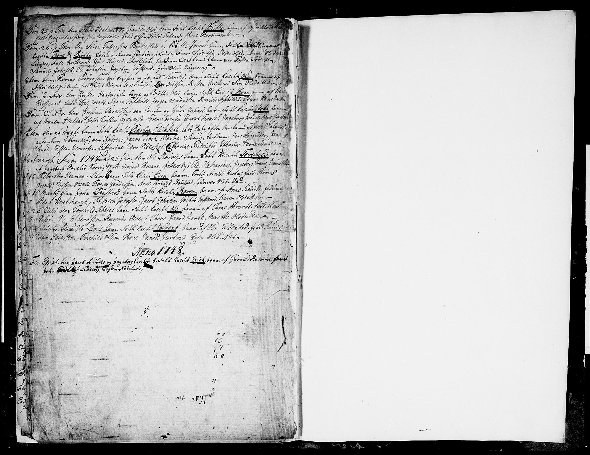 Mandal sokneprestkontor, SAK/1111-0030/F/Fa/Faa/L0001: Parish register (official) no. A 1, 1729-1748, p. 19