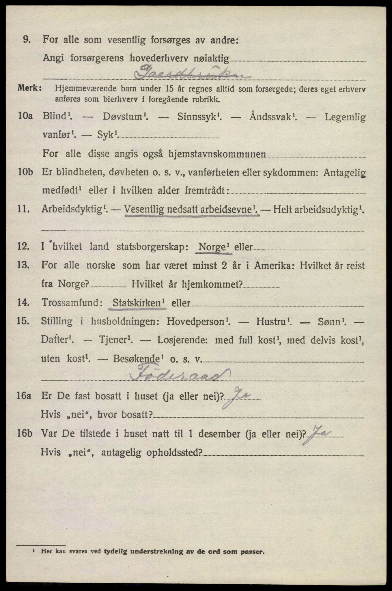 SAKO, 1920 census for Lardal, 1920, p. 5254
