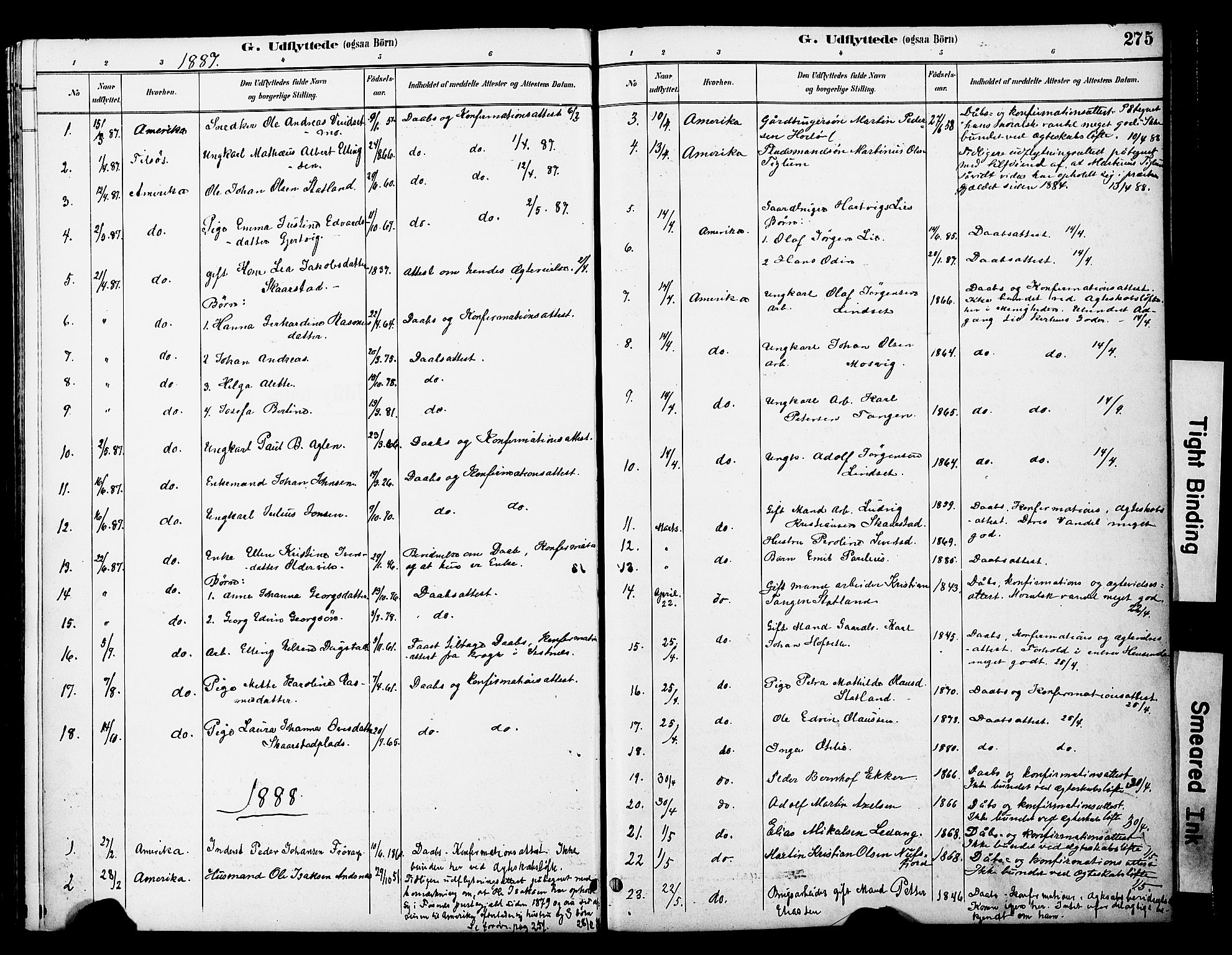 Ministerialprotokoller, klokkerbøker og fødselsregistre - Nord-Trøndelag, SAT/A-1458/774/L0628: Parish register (official) no. 774A02, 1887-1903, p. 275