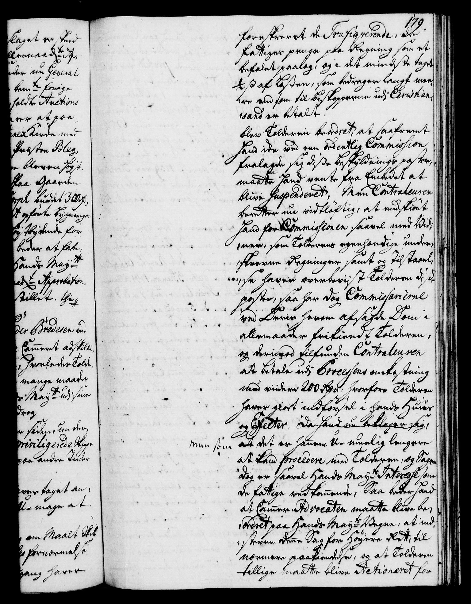 Rentekammeret, Kammerkanselliet, RA/EA-3111/G/Gh/Gha/L0025: Norsk ekstraktmemorialprotokoll (merket RK 53.70), 1743-1744, p. 179