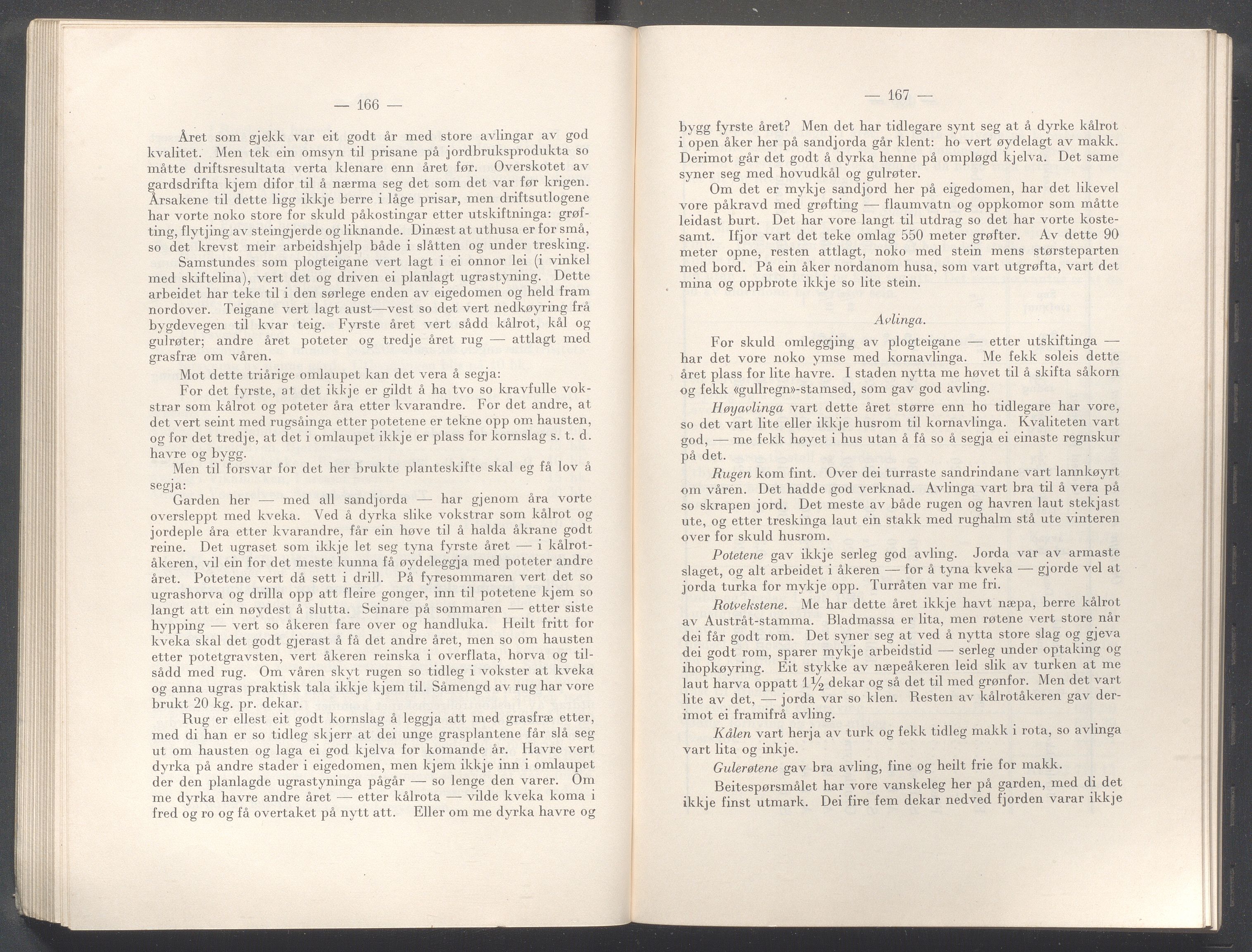 Rogaland fylkeskommune - Fylkesrådmannen , IKAR/A-900/A/Aa/Aaa/L0047: Møtebok , 1928, p. 166-167