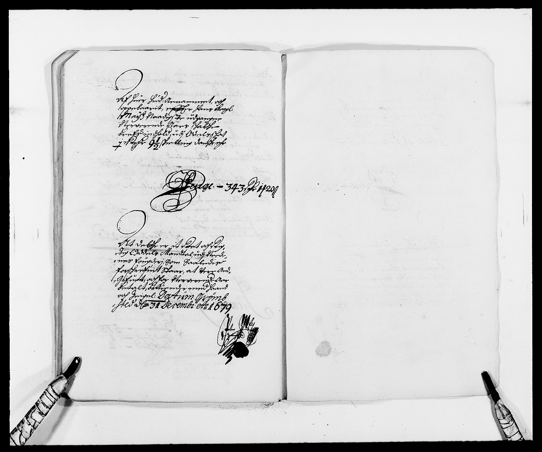 Rentekammeret inntil 1814, Reviderte regnskaper, Fogderegnskap, RA/EA-4092/R39/L2303: Fogderegnskap Nedenes, 1679, p. 96