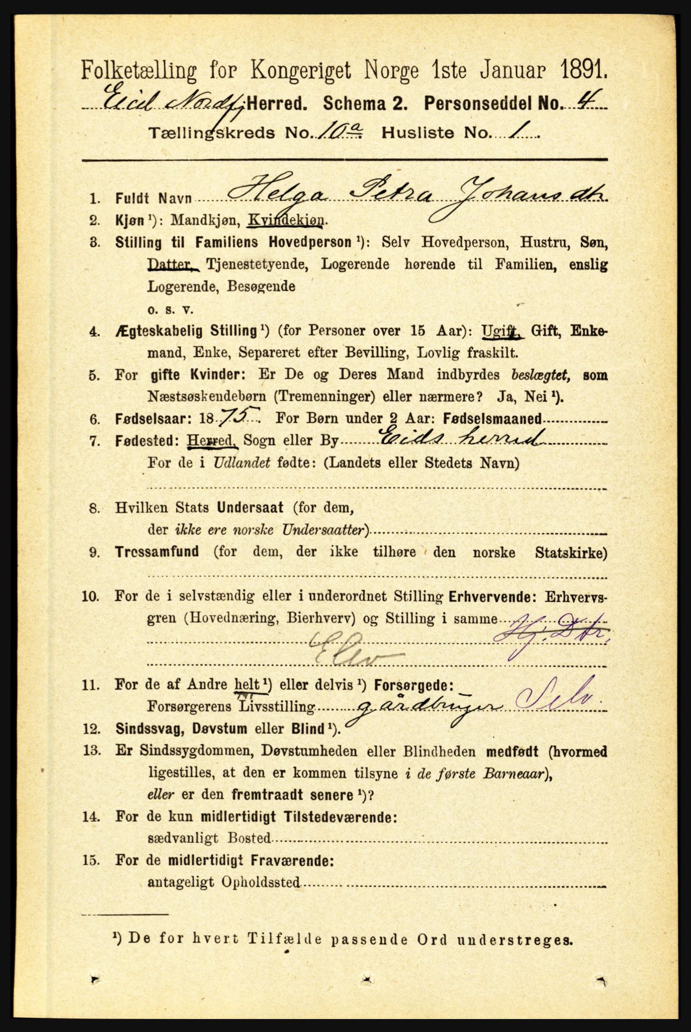 RA, 1891 census for 1443 Eid, 1891, p. 2826