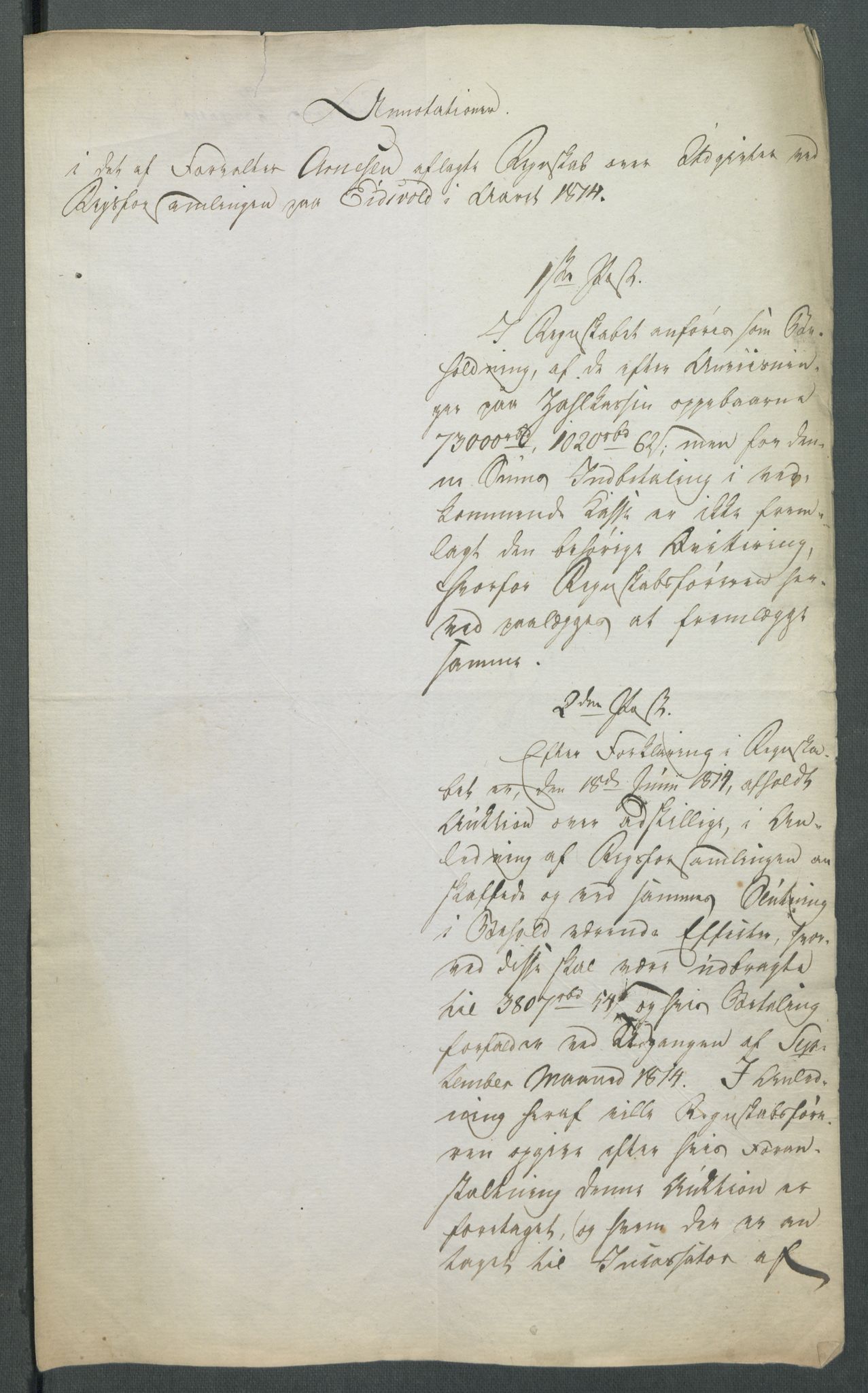 5. departement for finans-, handels- og tollfaget, RA/S-3893/C/Cb/L0014: Regninger fra Riksforsamlingens deputerede, 1814, p. 4