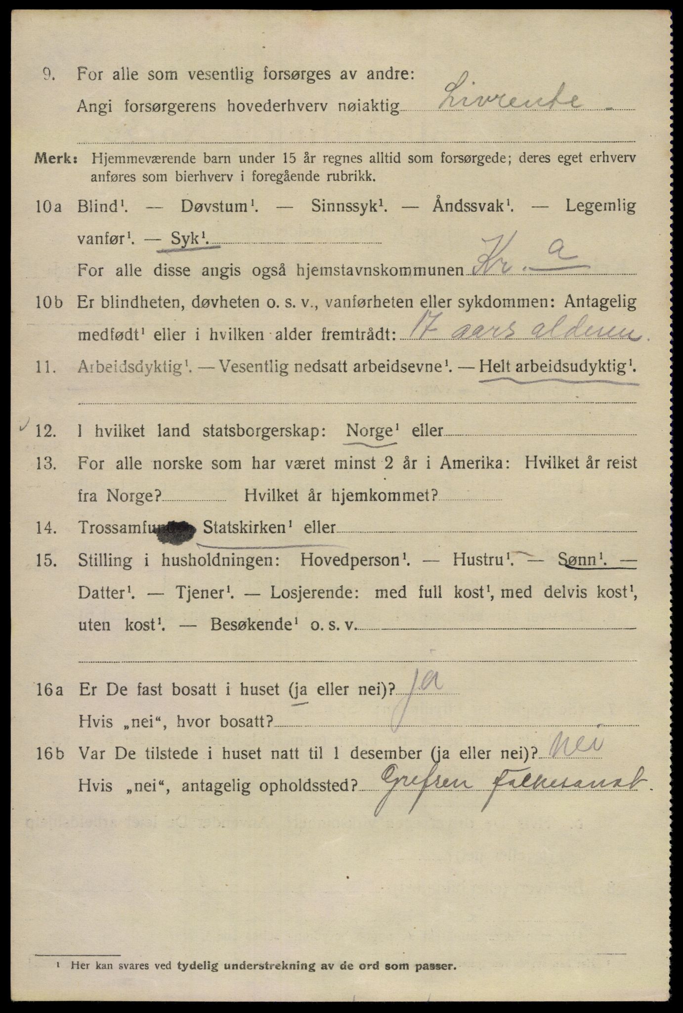 SAO, 1920 census for Kristiania, 1920, p. 176122