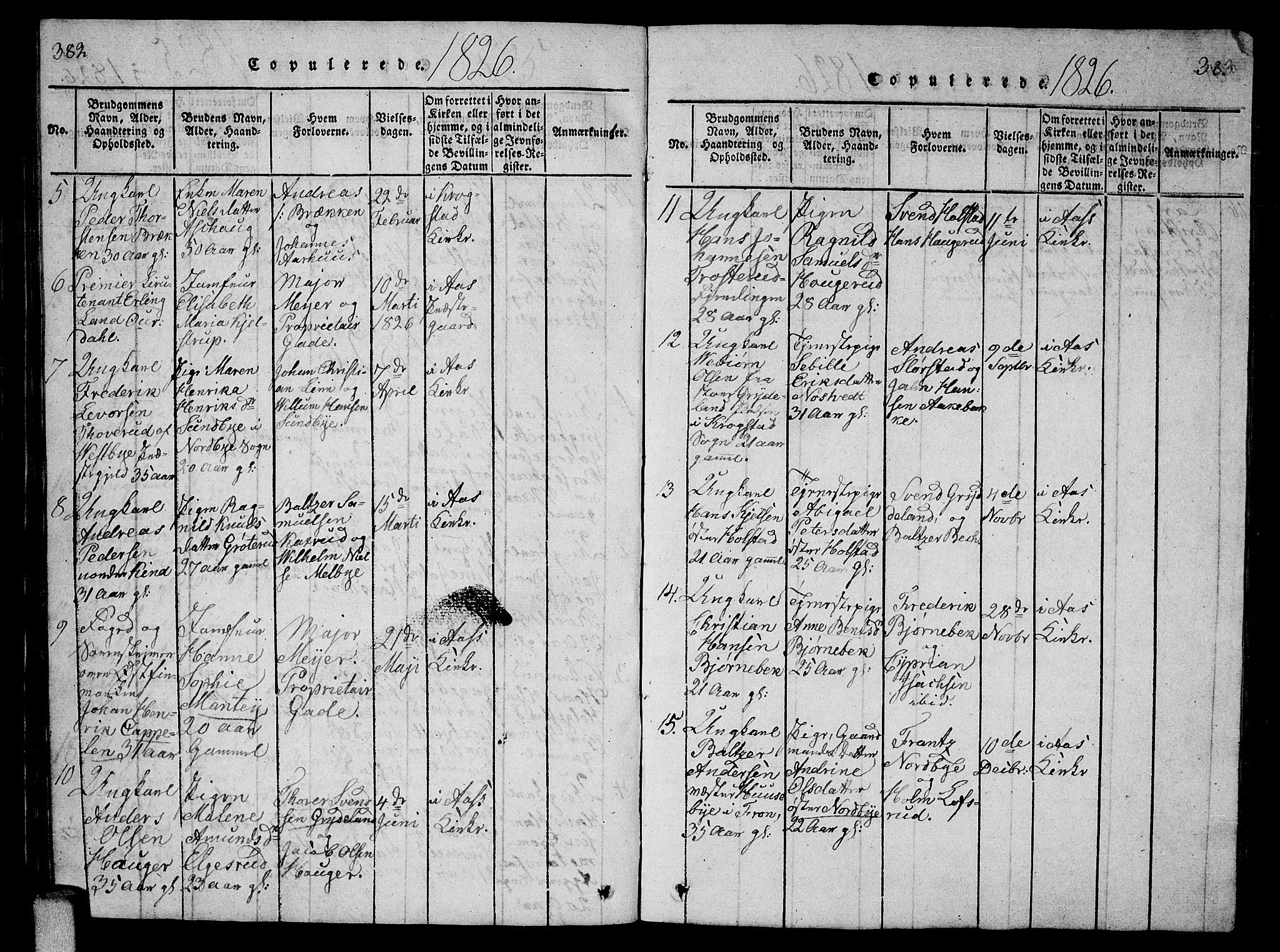 Ås prestekontor Kirkebøker, SAO/A-10894/G/Ga/L0002: Parish register (copy) no. I 2, 1820-1836, p. 382-383