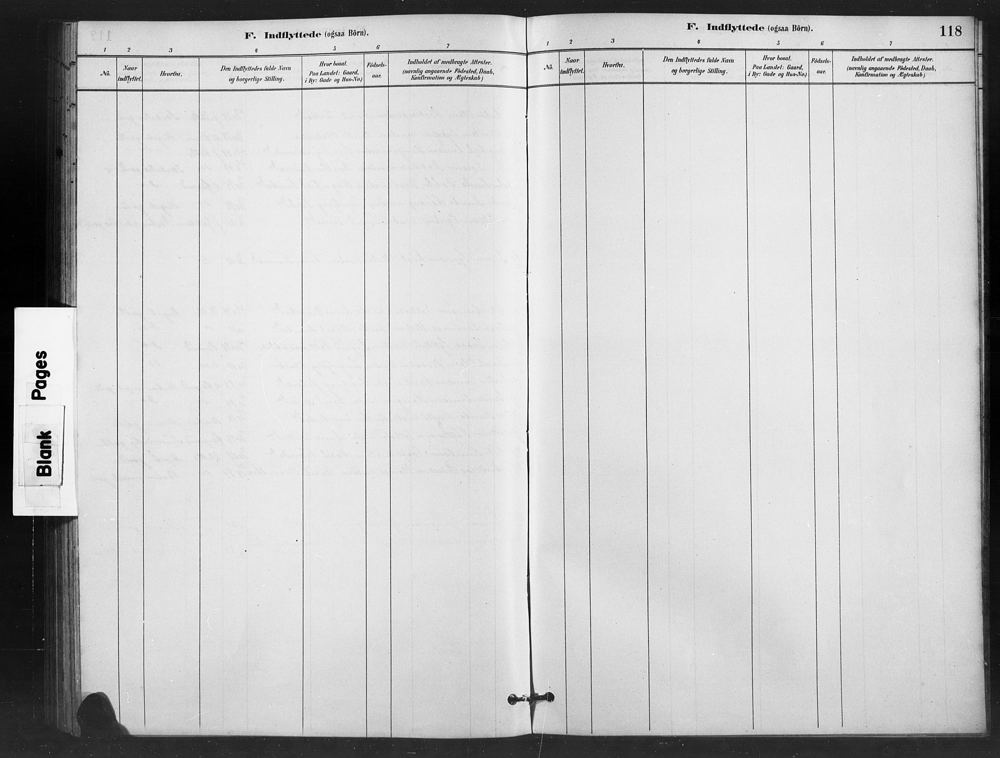 Vestre Slidre prestekontor, SAH/PREST-136/H/Ha/Hab/L0006: Parish register (copy) no. 6, 1881-1915, p. 118