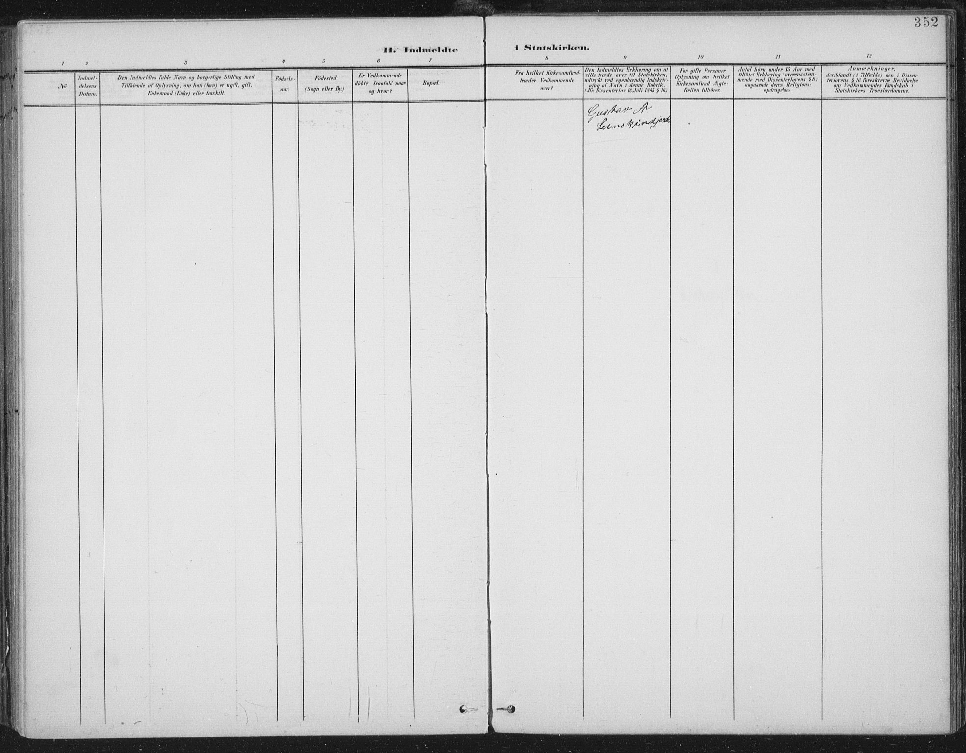 Ministerialprotokoller, klokkerbøker og fødselsregistre - Nord-Trøndelag, SAT/A-1458/723/L0246: Parish register (official) no. 723A15, 1900-1917, p. 352