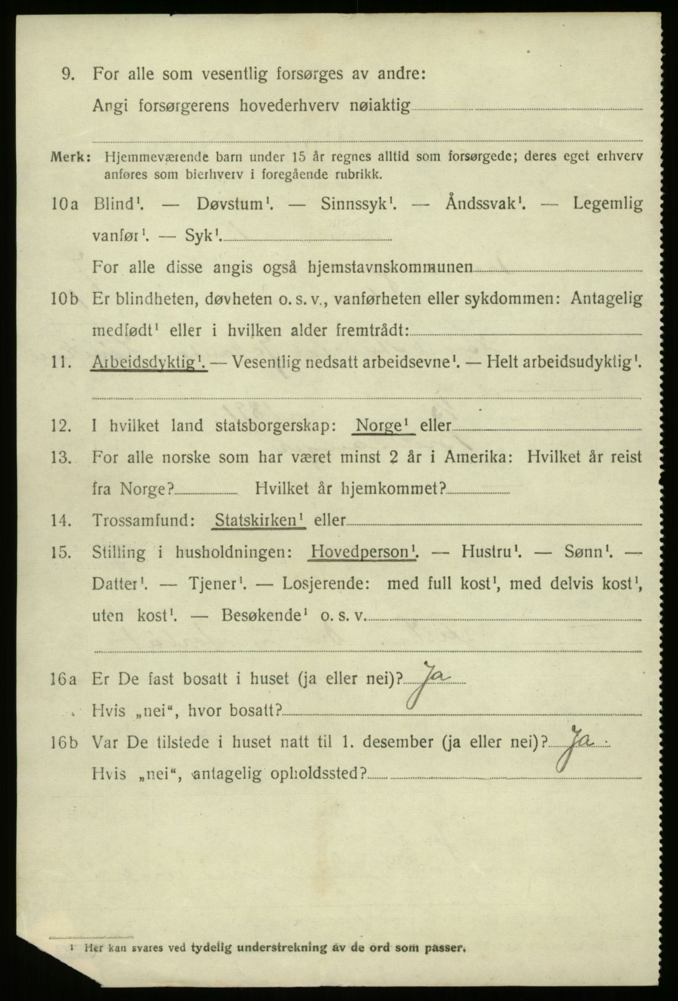 SAB, 1920 census for Bremanger, 1920, p. 4403