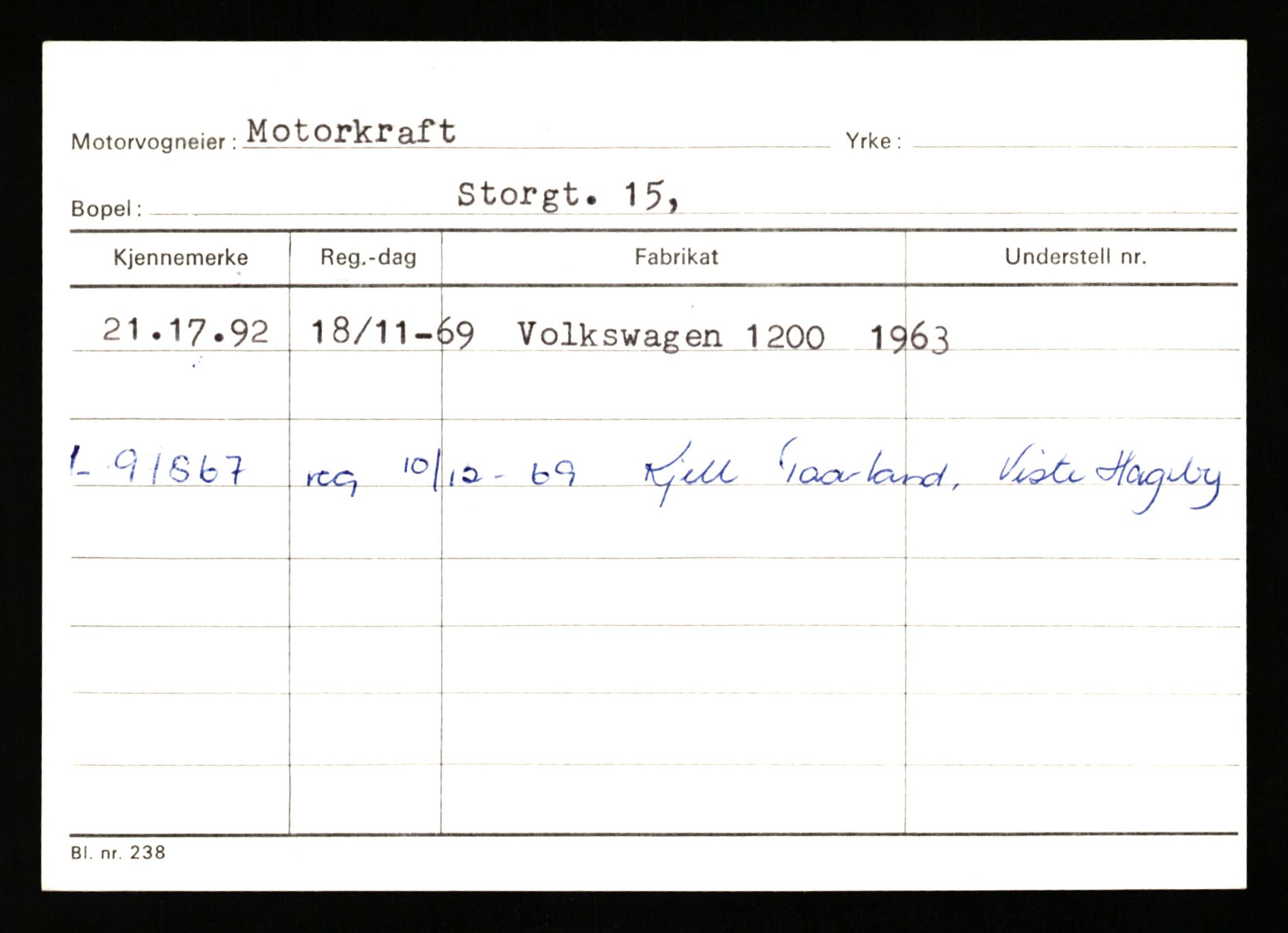 Stavanger trafikkstasjon, AV/SAST-A-101942/0/G/L0010: Registreringsnummer: 130000 - 239953, 1930-1971, p. 2467