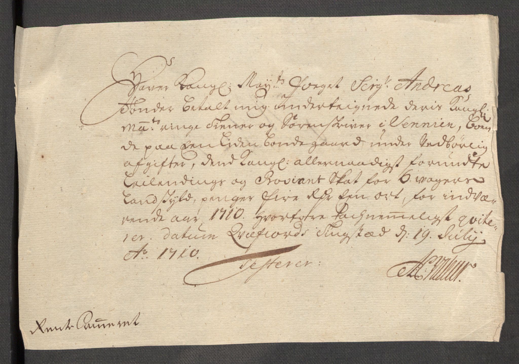 Rentekammeret inntil 1814, Reviderte regnskaper, Fogderegnskap, AV/RA-EA-4092/R68/L4757: Fogderegnskap Senja og Troms, 1708-1710, p. 281