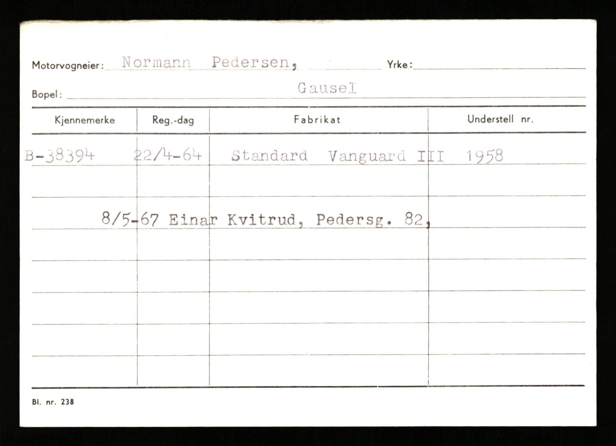 Stavanger trafikkstasjon, SAST/A-101942/0/G/L0006: Registreringsnummer: 34250 - 49007, 1930-1971, p. 1099