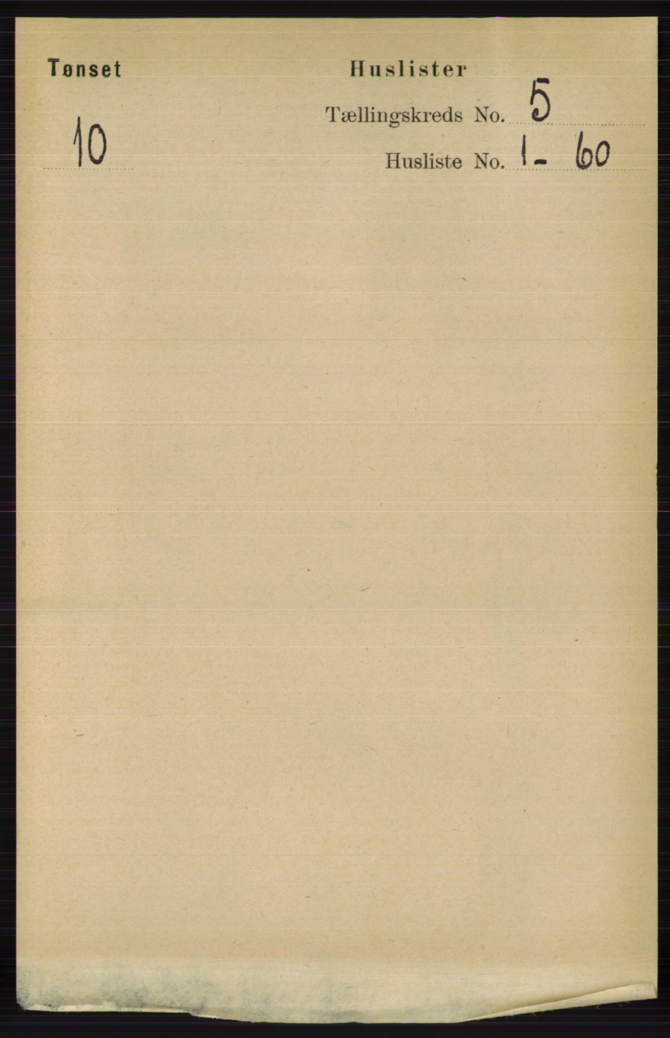 RA, 1891 census for 0437 Tynset, 1891, p. 1013