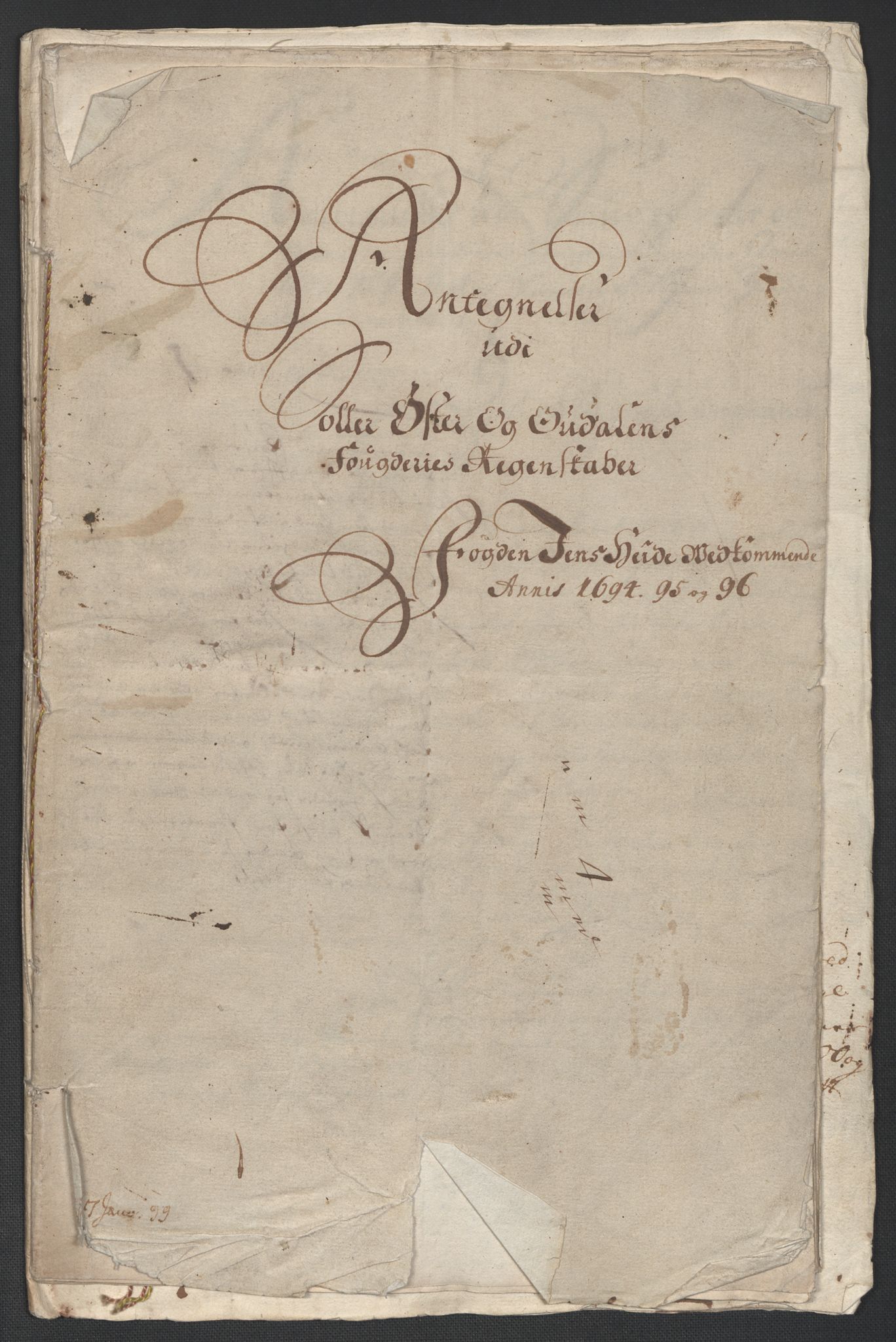 Rentekammeret inntil 1814, Reviderte regnskaper, Fogderegnskap, AV/RA-EA-4092/R13/L0834: Fogderegnskap Solør, Odal og Østerdal, 1696, p. 367