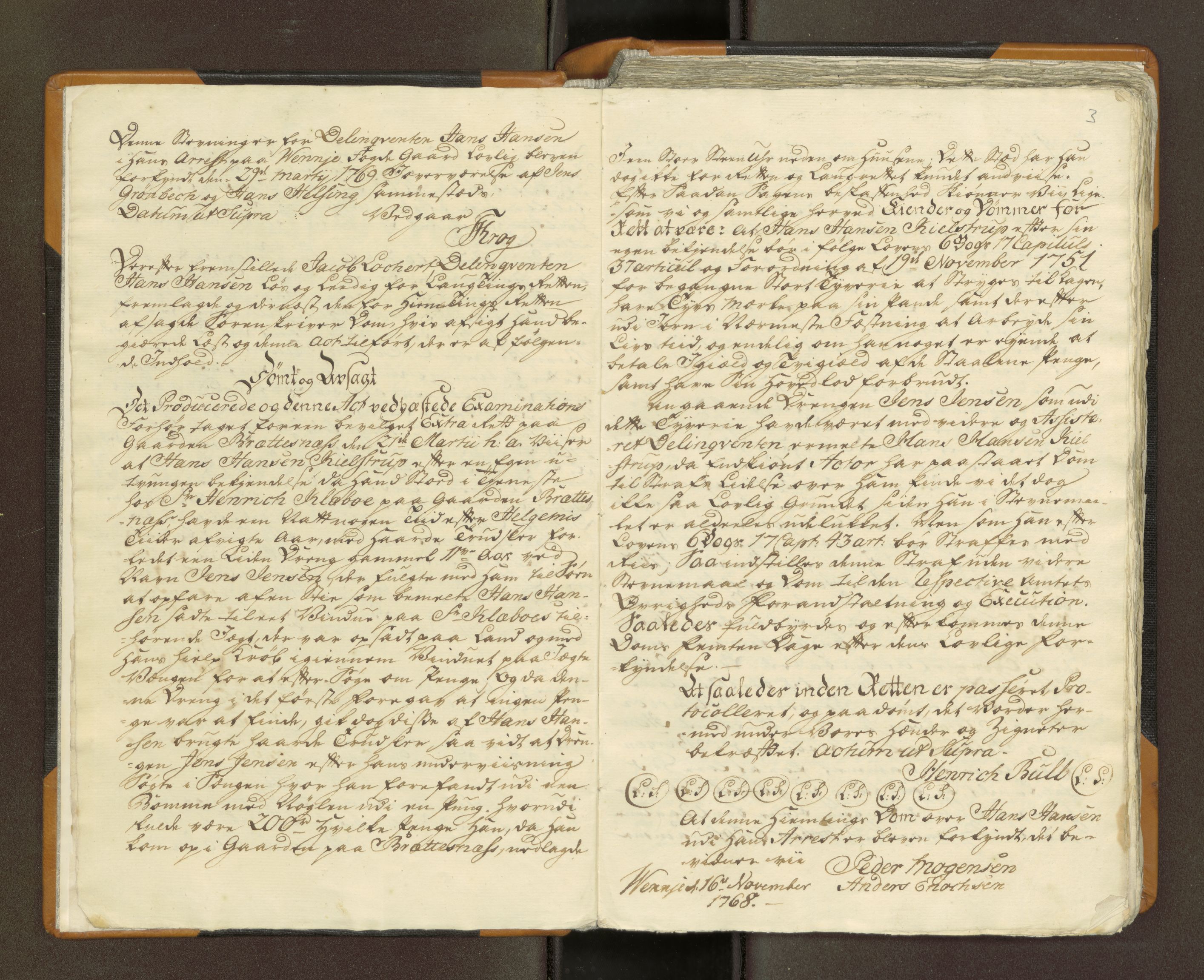 Nordland og Finnmarks lagstol, AV/SAT-A-5608/X/L0026: Domkopibok, 1769-1772, p. 2b-3a
