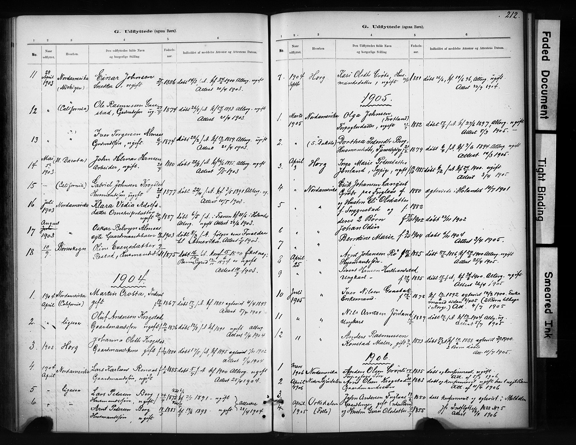 Ministerialprotokoller, klokkerbøker og fødselsregistre - Sør-Trøndelag, SAT/A-1456/694/L1127: Parish register (official) no. 694A01, 1887-1905, p. 212