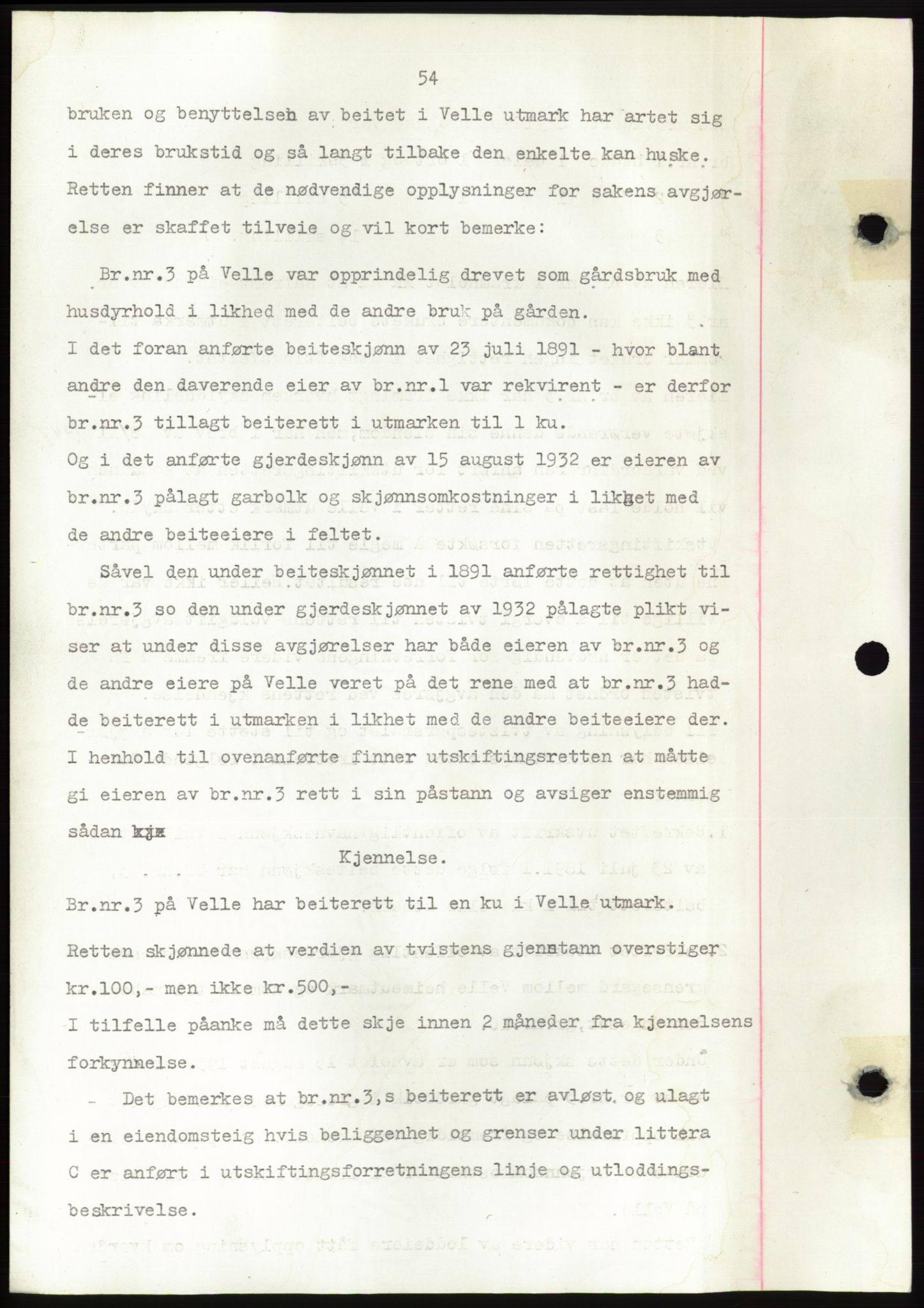 Søre Sunnmøre sorenskriveri, AV/SAT-A-4122/1/2/2C/L0081: Mortgage book no. 7A, 1947-1948, Diary no: : 100/1948