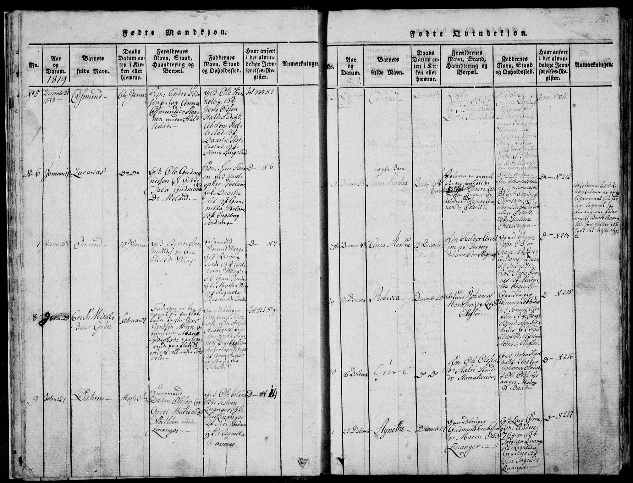 Skjold sokneprestkontor, SAST/A-101847/H/Ha/Haa/L0003: Parish register (official) no. A 3, 1815-1835, p. 15