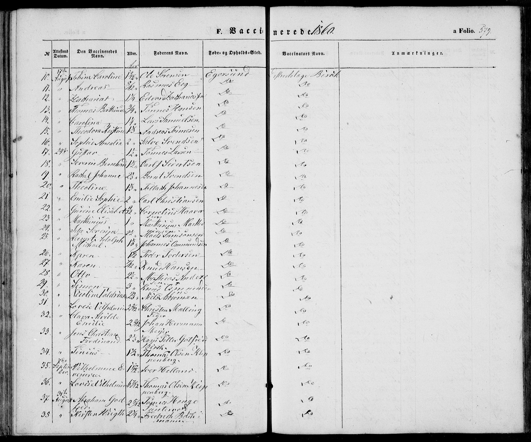 Eigersund sokneprestkontor, SAST/A-101807/S08/L0013: Parish register (official) no. A 12.2, 1850-1865, p. 579