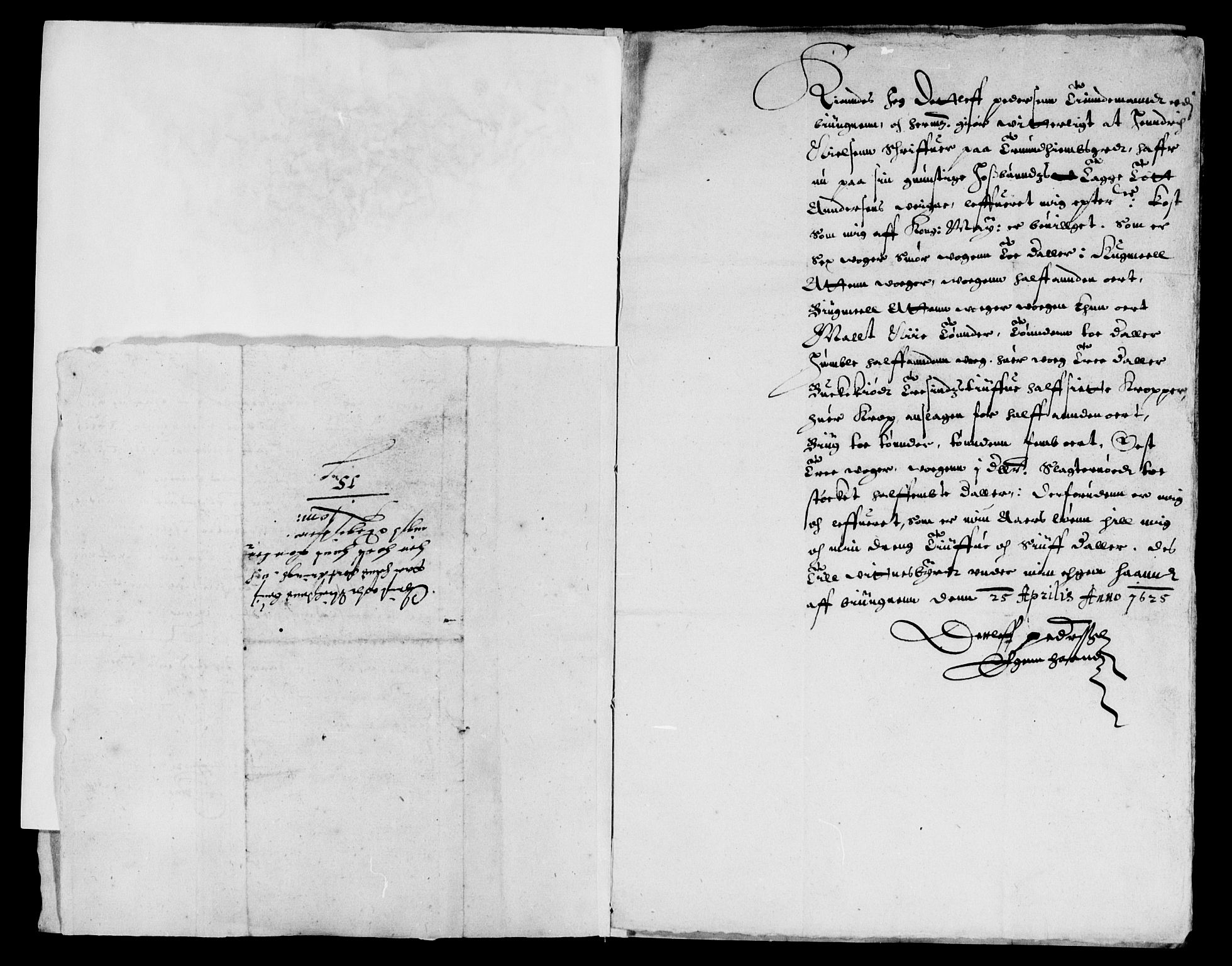 Rentekammeret inntil 1814, Reviderte regnskaper, Lensregnskaper, AV/RA-EA-5023/R/Rb/Rbw/L0027: Trondheim len, 1624-1625