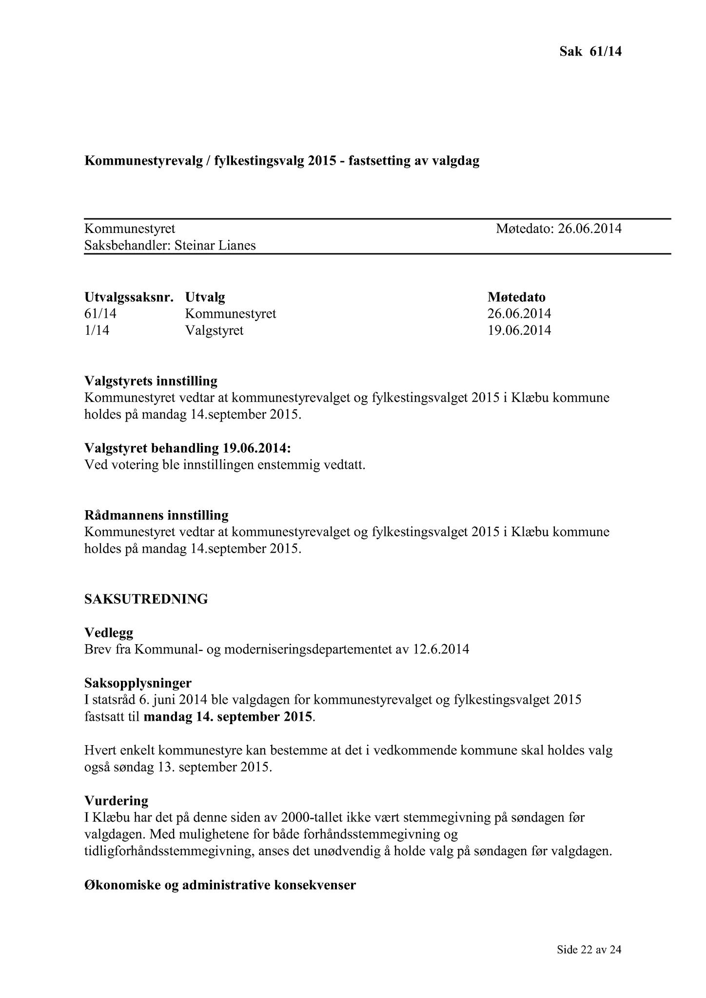 Klæbu Kommune, TRKO/KK/01-KS/L007: Kommunestyret - Møtedokumenter, 2014, p. 1680