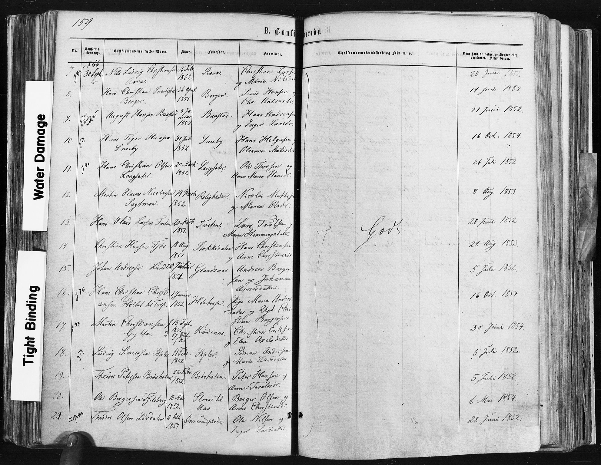 Trøgstad prestekontor Kirkebøker, SAO/A-10925/F/Fa/L0009: Parish register (official) no. I 9, 1865-1877, p. 159