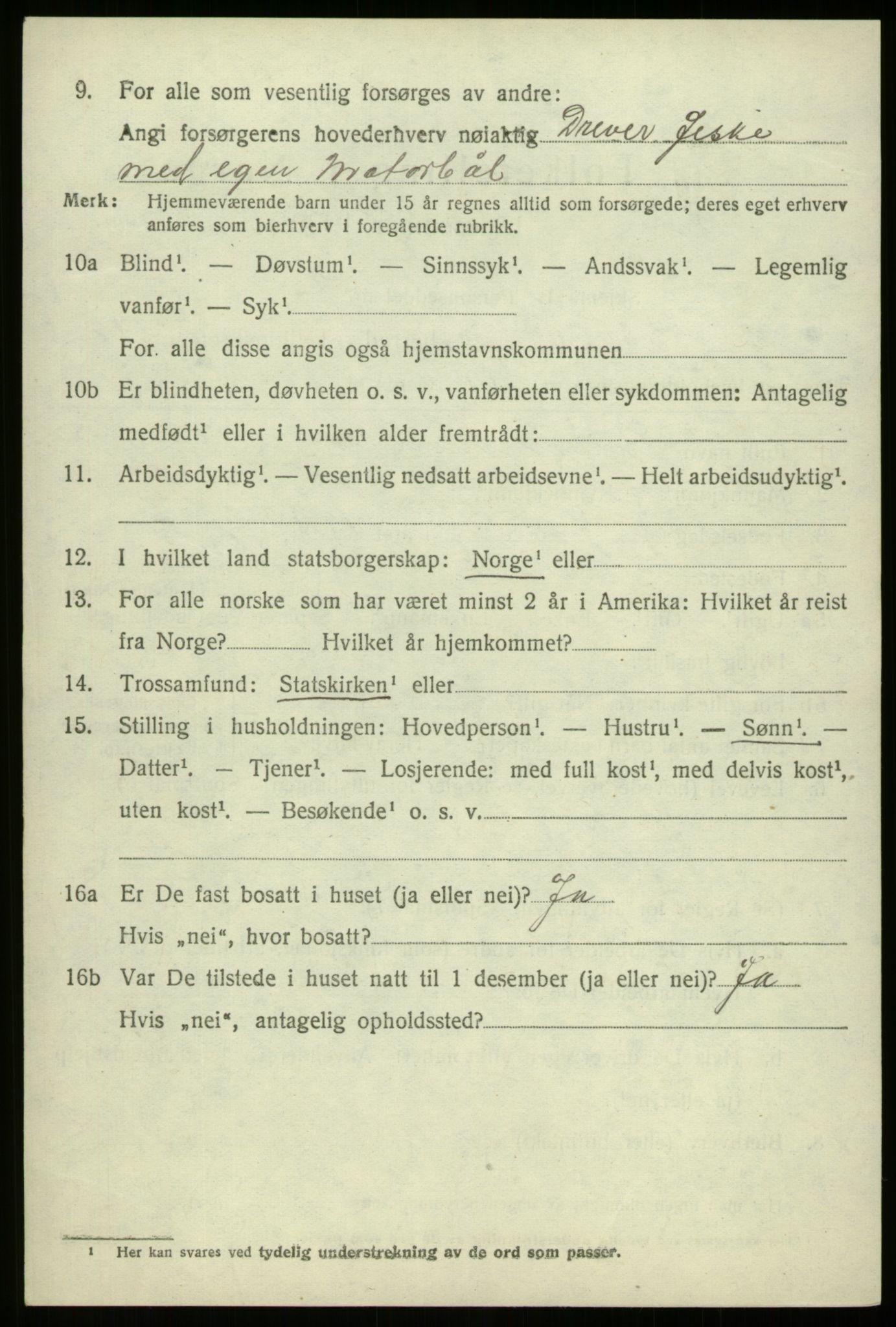 SAB, 1920 census for Davik, 1920, p. 6056