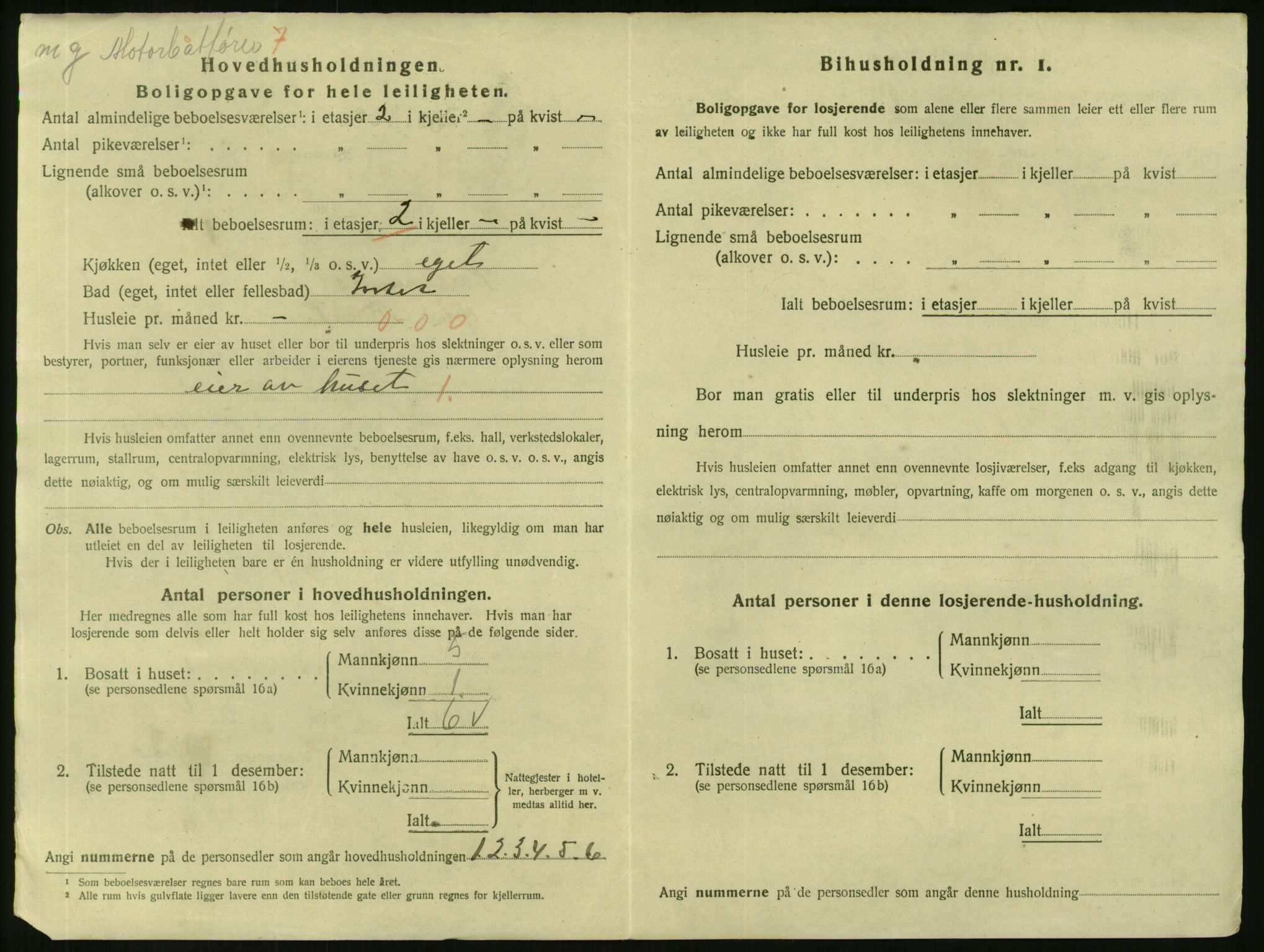 SAKO, 1920 census for Porsgrunn, 1920, p. 2944